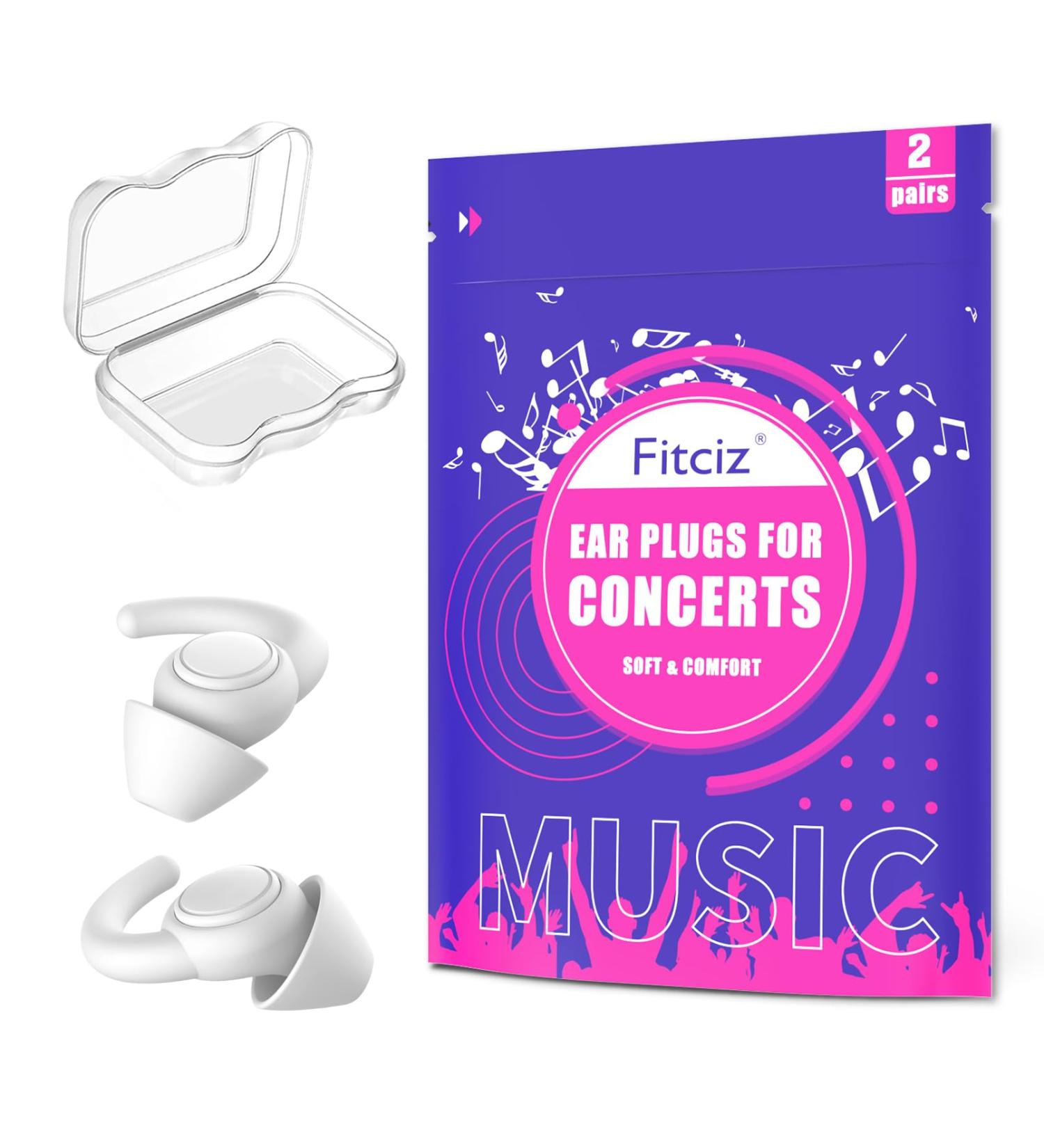 Fitciz Concert Ear Plugs for Music High Fidelity Ear Plugs for Musician Noise Reduction Hearing Protection Festival DJ s Drummers Concert earplugs - Buy Online on GoSupps.com