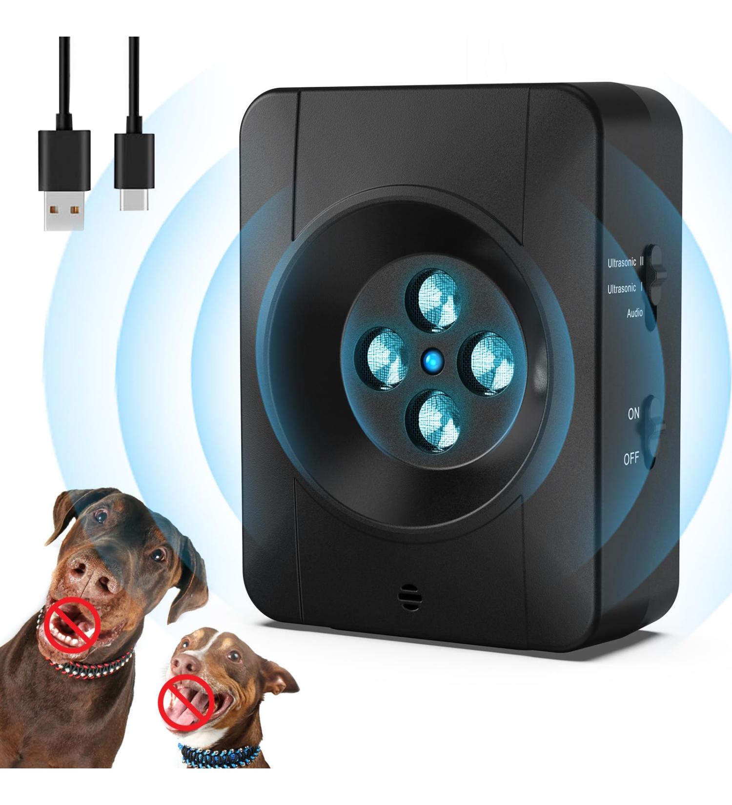 Anti-Bark Devices for Dogs | Rechargeable 4 Transmitters & 33ft Ultrasound Control | Safe for Small to Large Dogs - Buy Online on GoSupps.com
