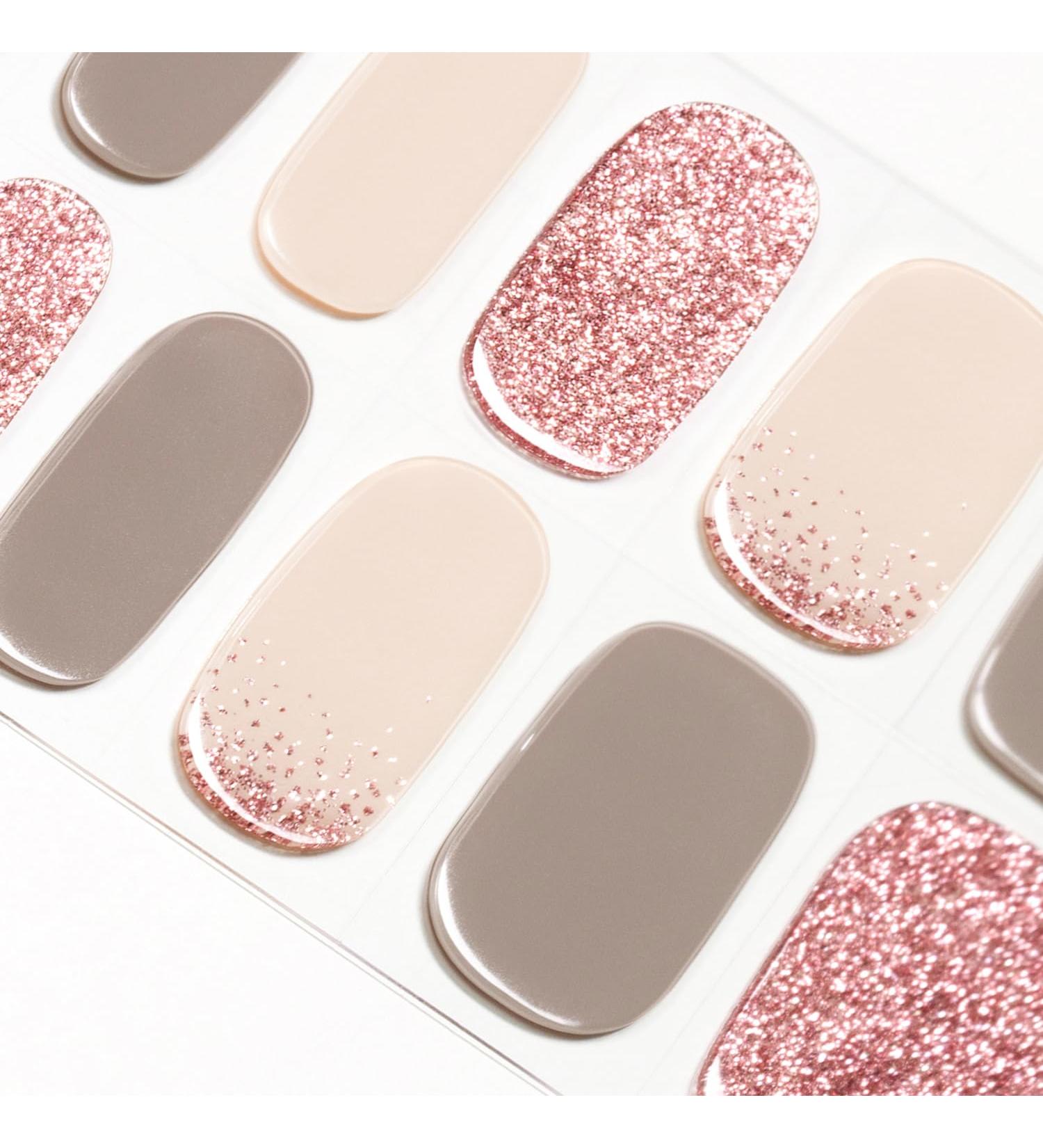 DANNI & TONI 28 Stickers Semi Cured Gel Nail Polish Strips - Young And Beautiful Salon-Quality Manicure Set - Buy Online on GoSupps.com