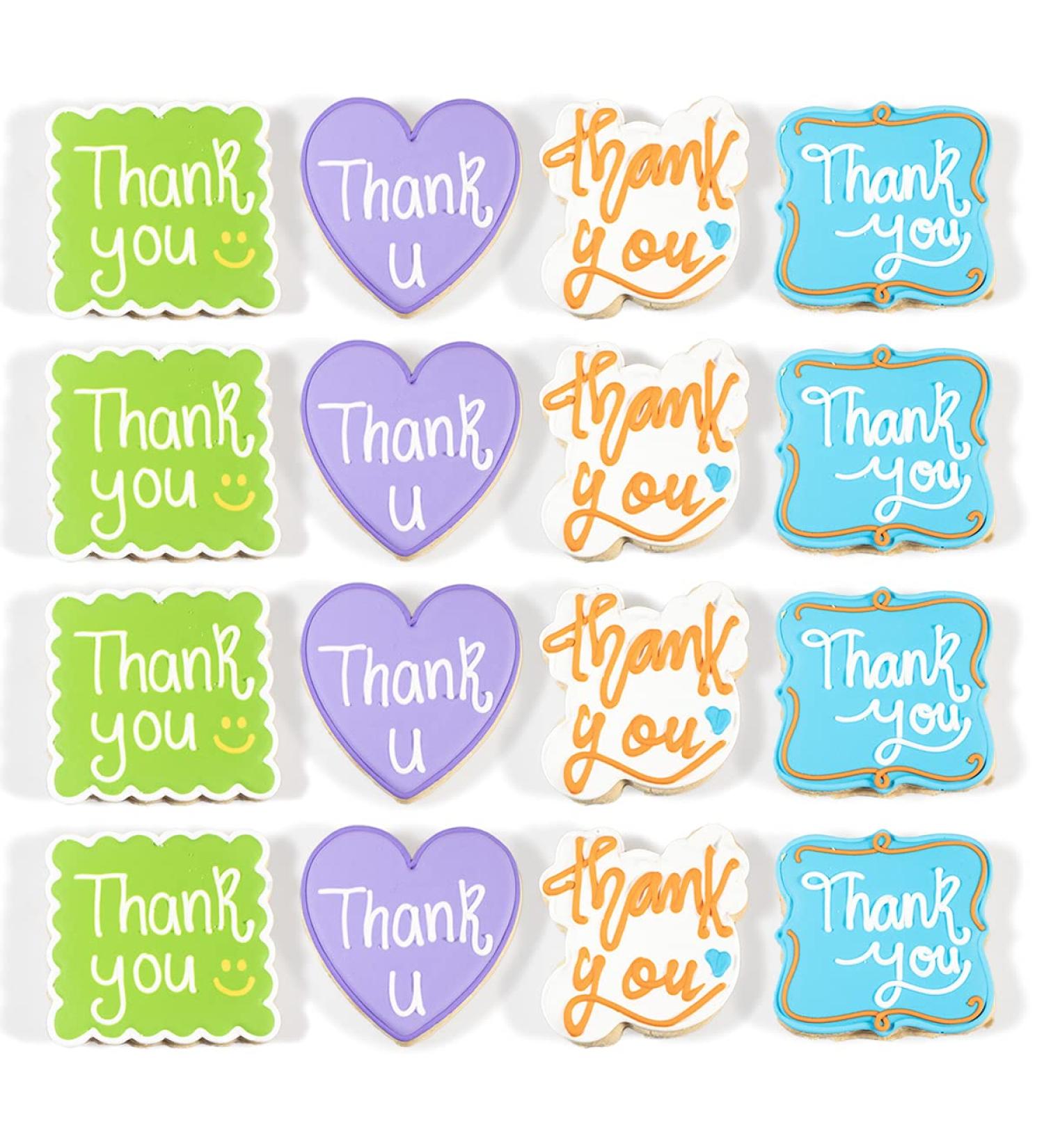 DecoCookies: Thank You Hand-Decorated Vanilla Flavor Cookies - 16 Individually Wrapped - Buy Online on GoSupps.com