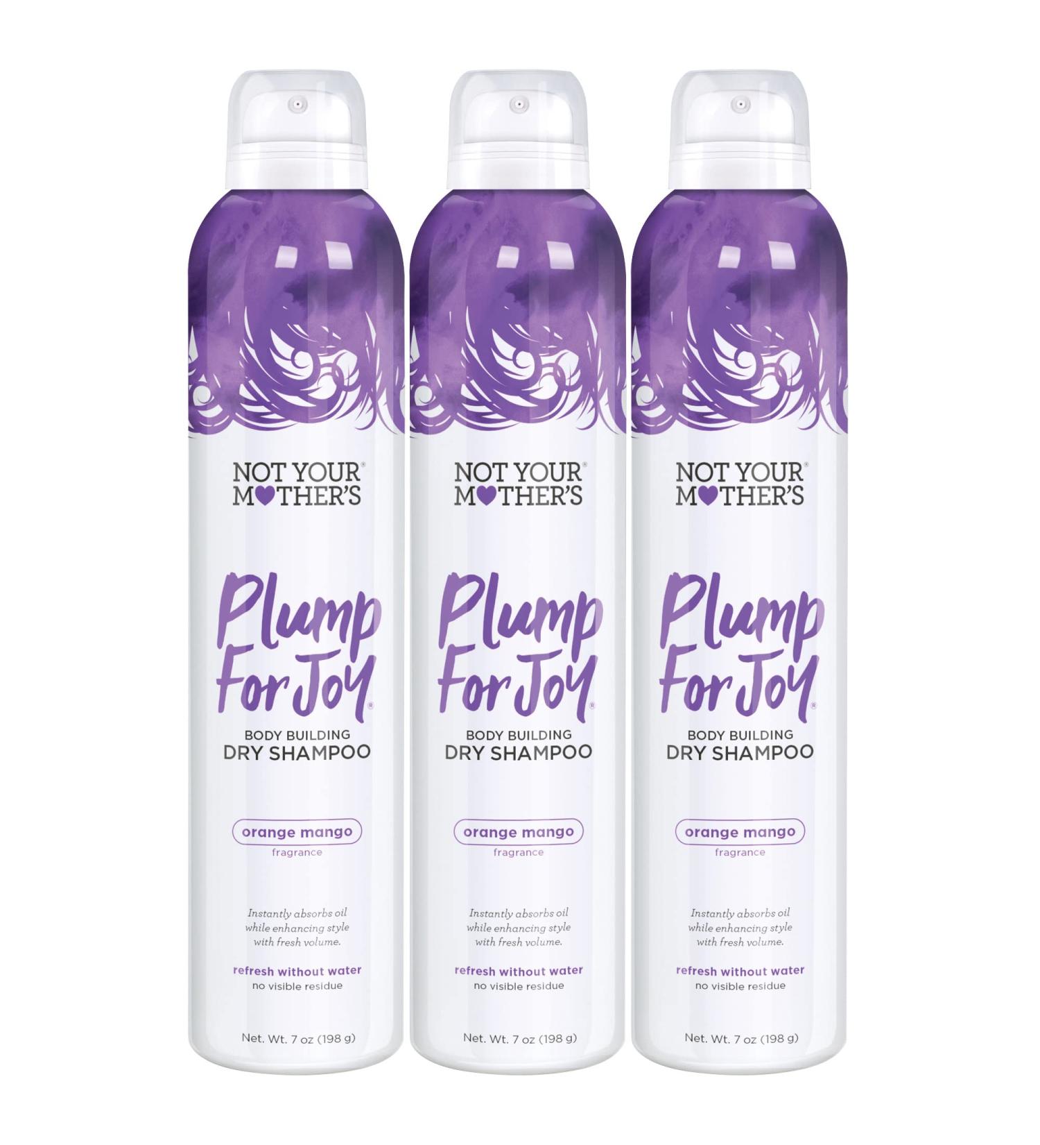 Not Your Mother's Plump for Joy Dry Shampoo 2-Pack - 7 oz | Instantly Absorbs Oil & Adds Volume - Buy Online on GoSupps.com