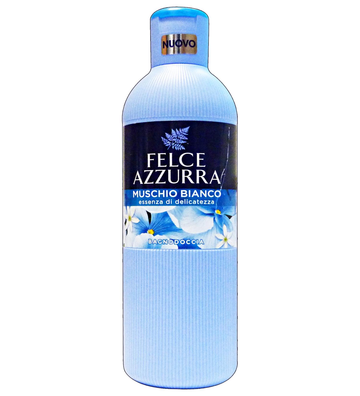 Lot de 12 FELCE AZZURRA Bain Musc Blanc 650 ml Produit Bain Et Douche