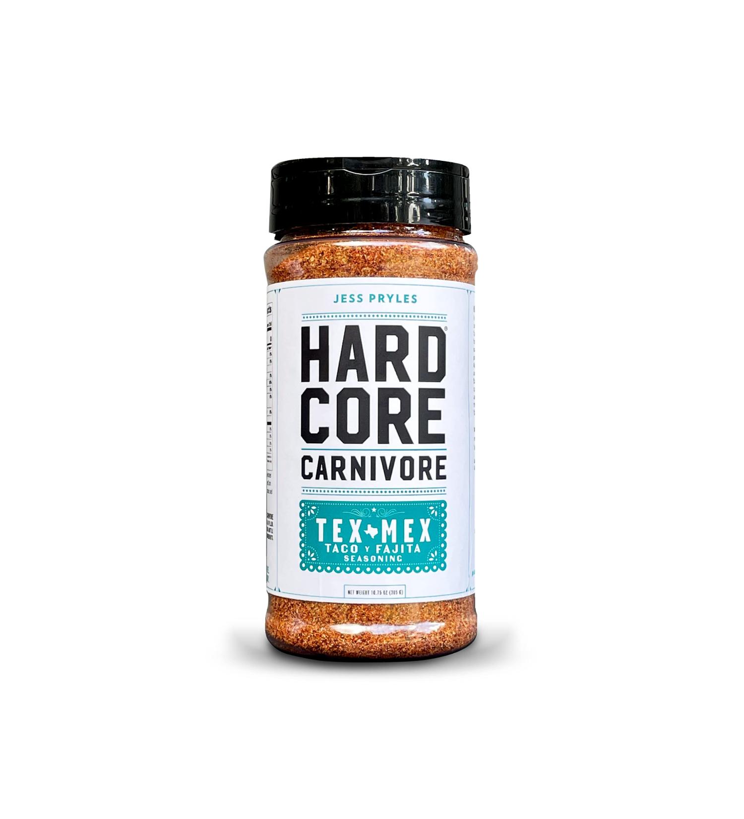 Hardcore Carnivore Tex Mex Seasoning for Tacos & Fajitas - Authentic Flavors for Delicious Mexican Dishes - Buy Online on GoSupps.com