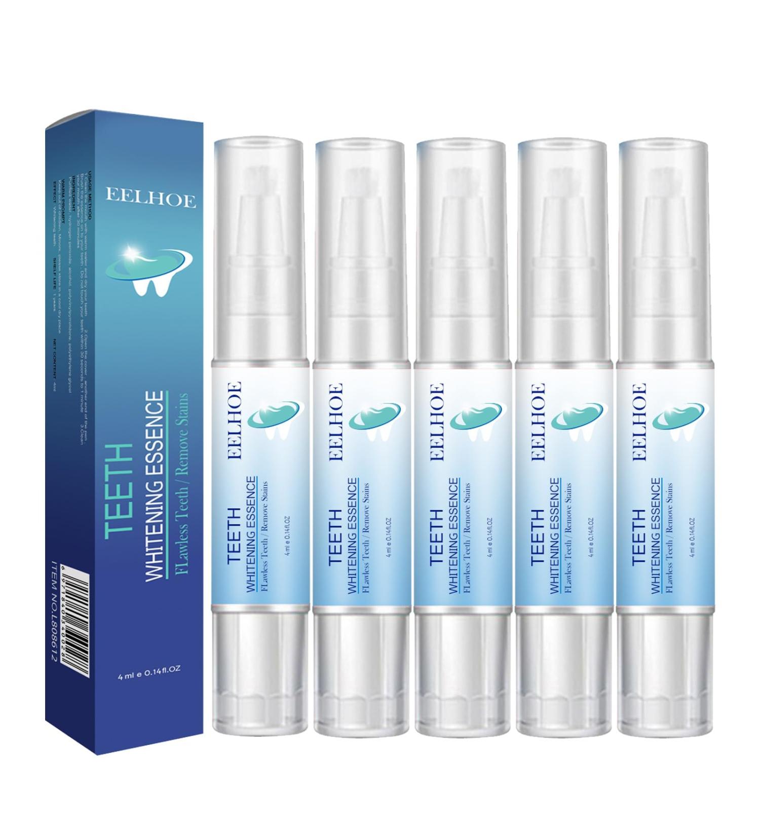 Frosty Neptune Teeth Whitening Essence Teeth Whitening Essence Pen Teeth Stain Remover to Whiten Teeth Fast and Effective Removal Intensive Tooth Stain Removal (4ml x 5pc) 0.8 ml (Pack of 5) - Buy Online on GoSupps.com