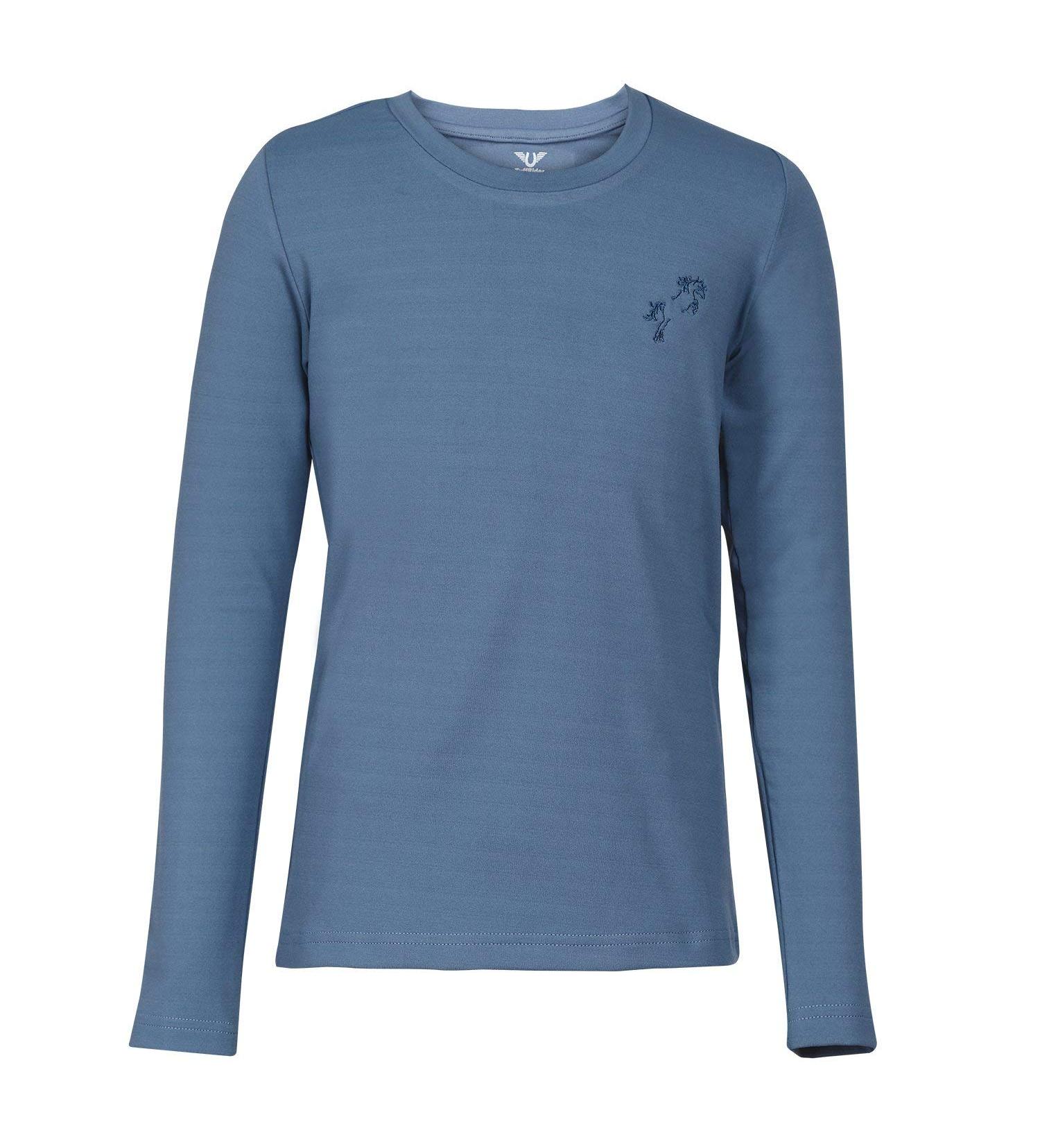 TuffRider Taylor Crew T-Shirt Long Sleeve Child Whimsical Horse Embroidery