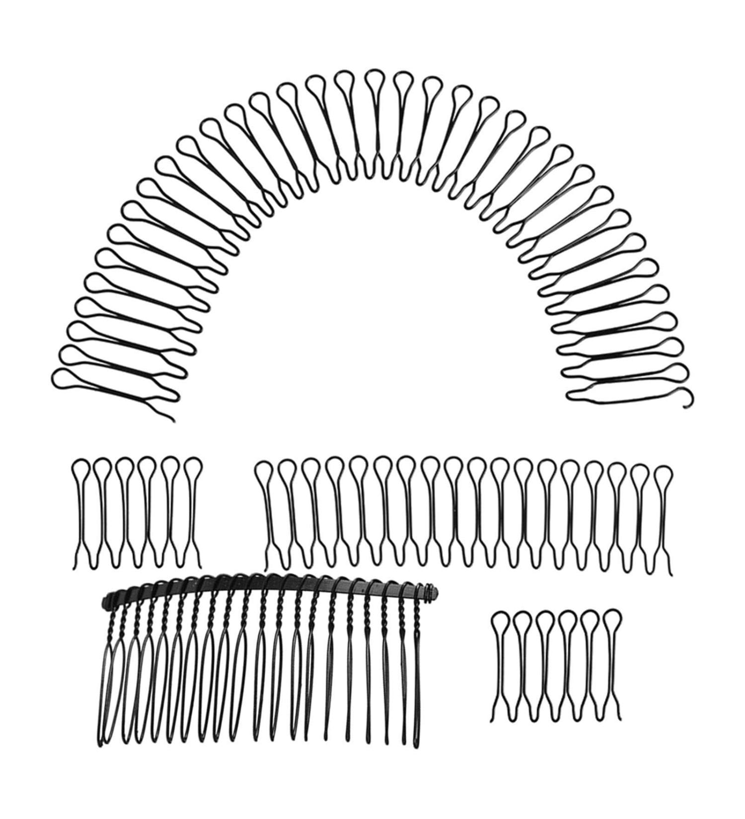 GEDOX Wire Hair Finishing Combs Simple Fastt Hair Spiral Metal Wire Hair Combs Invisible Hair Fixer Stretchable Hair Updo Styling Tool Decorative Mini Bangs Holder For Women & Girls  - Buy Online on GoSupps.com
