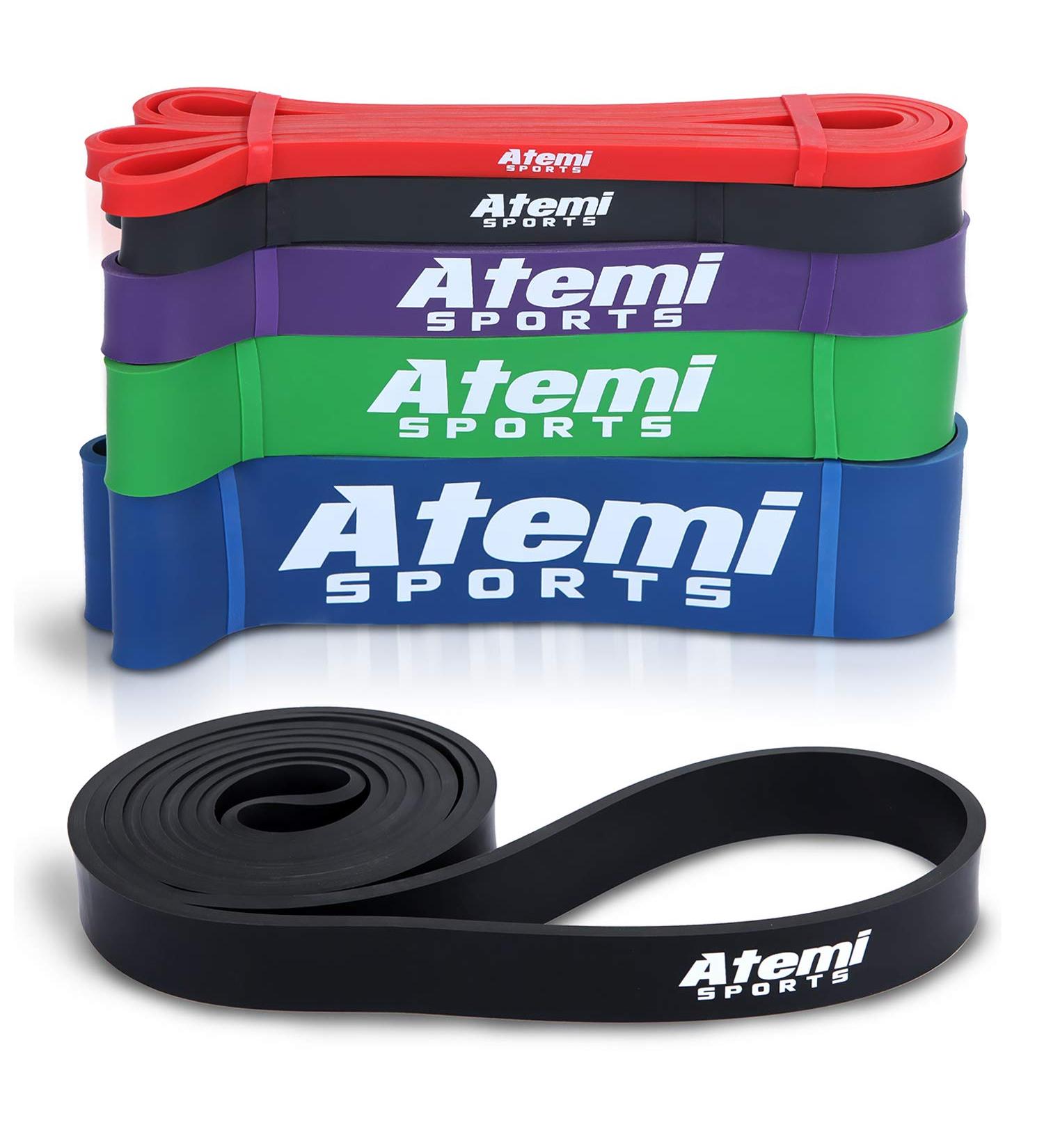Resistance Pull Up Band | Long Exercise Loop Band for Strength Training | Home Workout Band for Men or Women | Black (10-30kg) - Buy Online on GoSupps.com