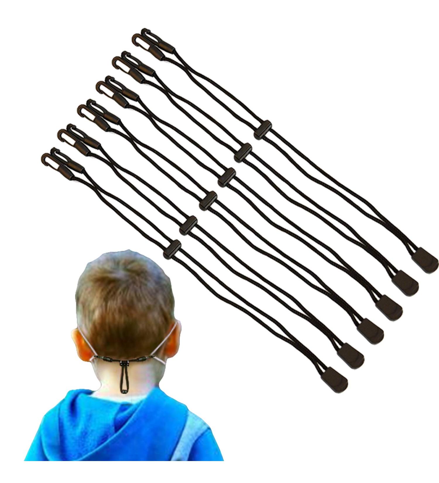 6PCS Adjustable Kids Ear Saver Lanyard Straps with Clips for Ear Pressure Relief by Lorvain - Buy Online on GoSupps.com