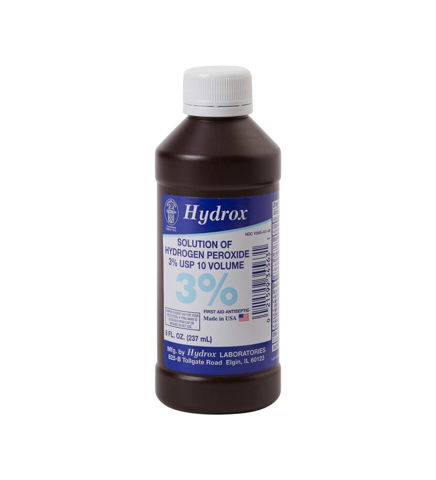 McKesson Hydrogen Peroxide 3%, 8 oz Pack of 12 Topical Solution USP, First Aid Antiseptic, Oral Debriding Agent - Buy Online on GoSupps.com