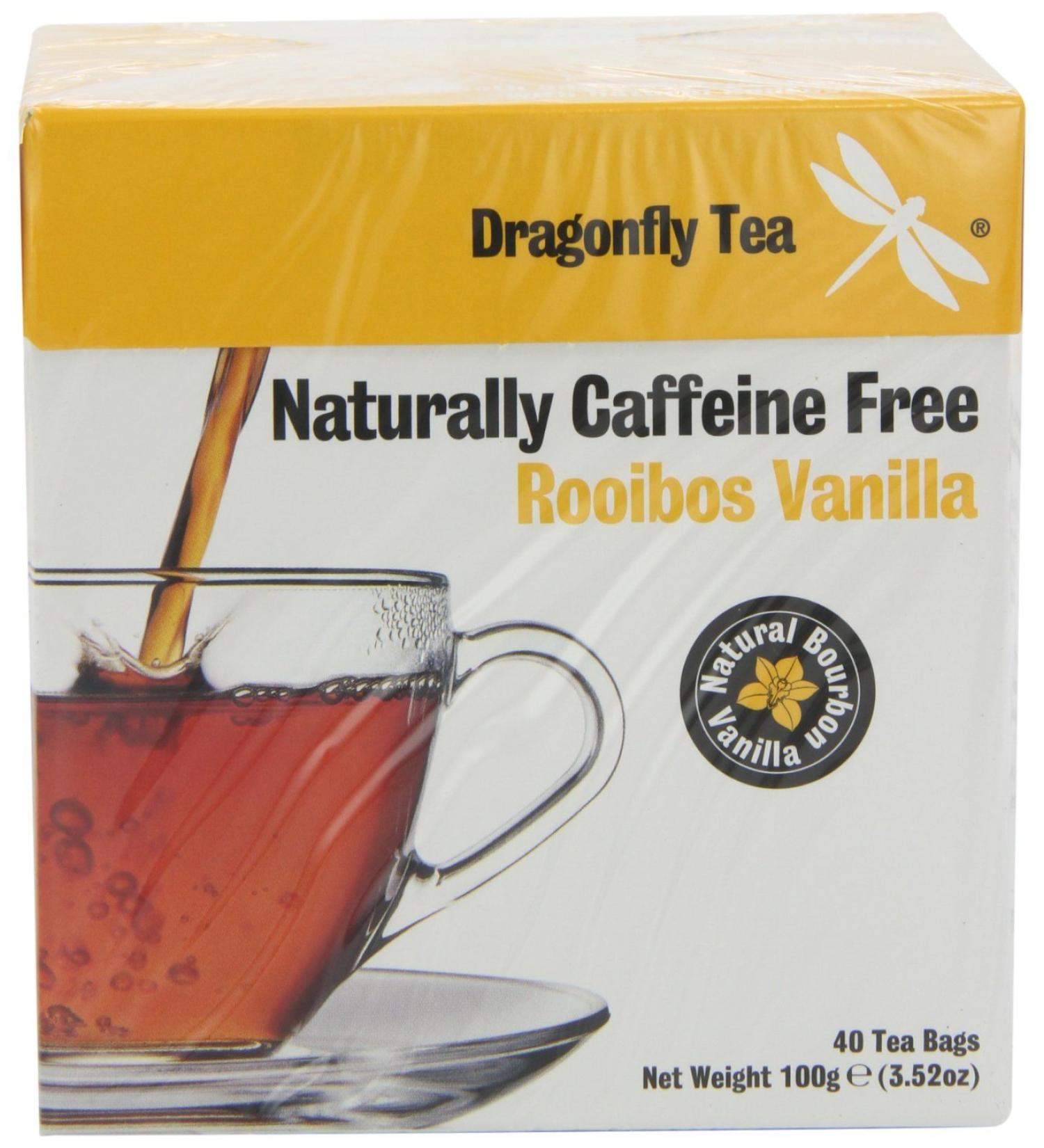 Dragonfly Tea Naturellement caf ine Rooibos Vanilla gratuites (40) - Paquet de 2