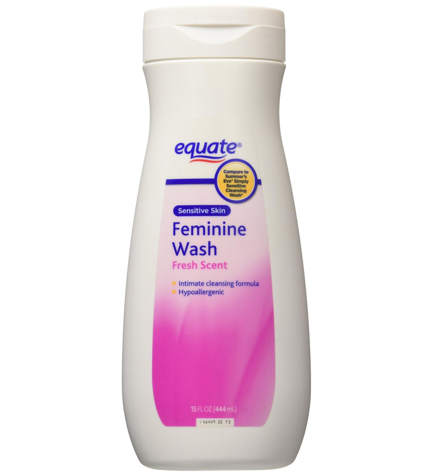 Equate Feminine Wash for Sensitive Skin - Fresh Scent 15 oz | International Shipping Available - Buy Online on GoSupps.com