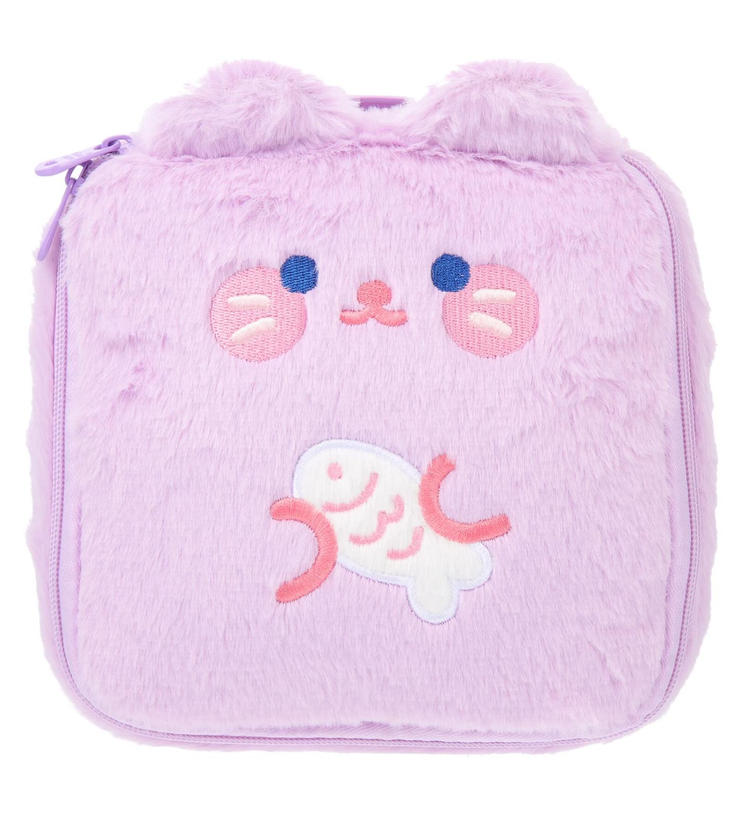 4-Pack Plush Storage Bags | Multifunctional Coin & Menstrual Bags | Portable Animal-Themed On-the-Go Organizers for Women - Buy Online on GoSupps.com