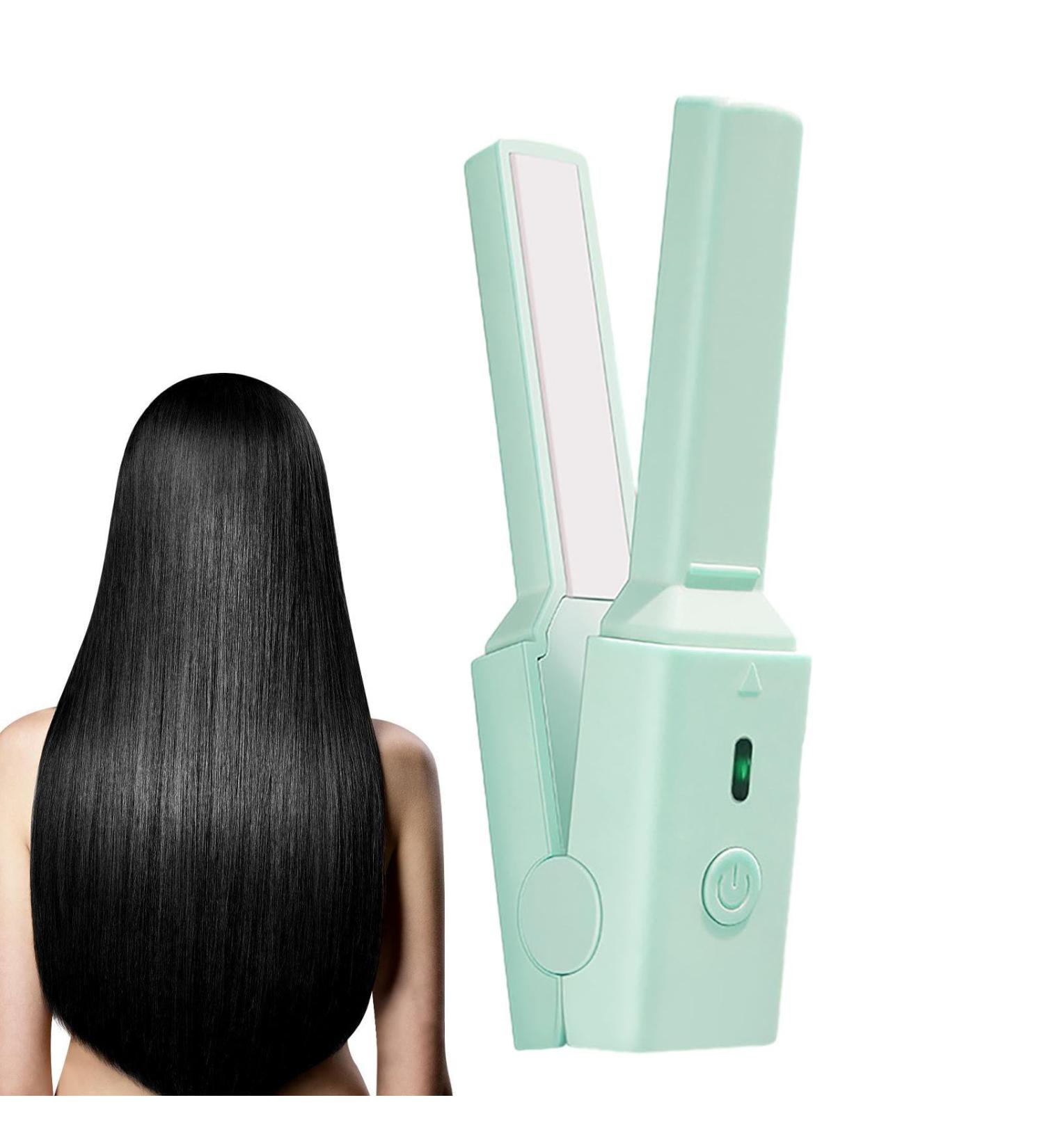Curling Iron for Short Hair 2-in-1 Hair Straightener and Curler Safe Professional Curling Wand for Women of Straight and Curly Hair Kagrote Green - Buy Online on GoSupps.com