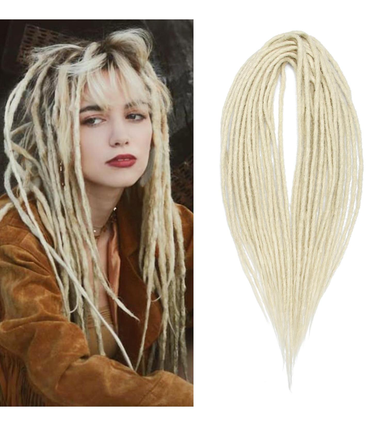 Buy DSoar 24 Double Ended Synthetic Dreadlocks - 10 Strands Soft Braided Extensions for Hip-Hop & Reggae Style - 613# - International Shipping - Buy Online on GoSupps.com