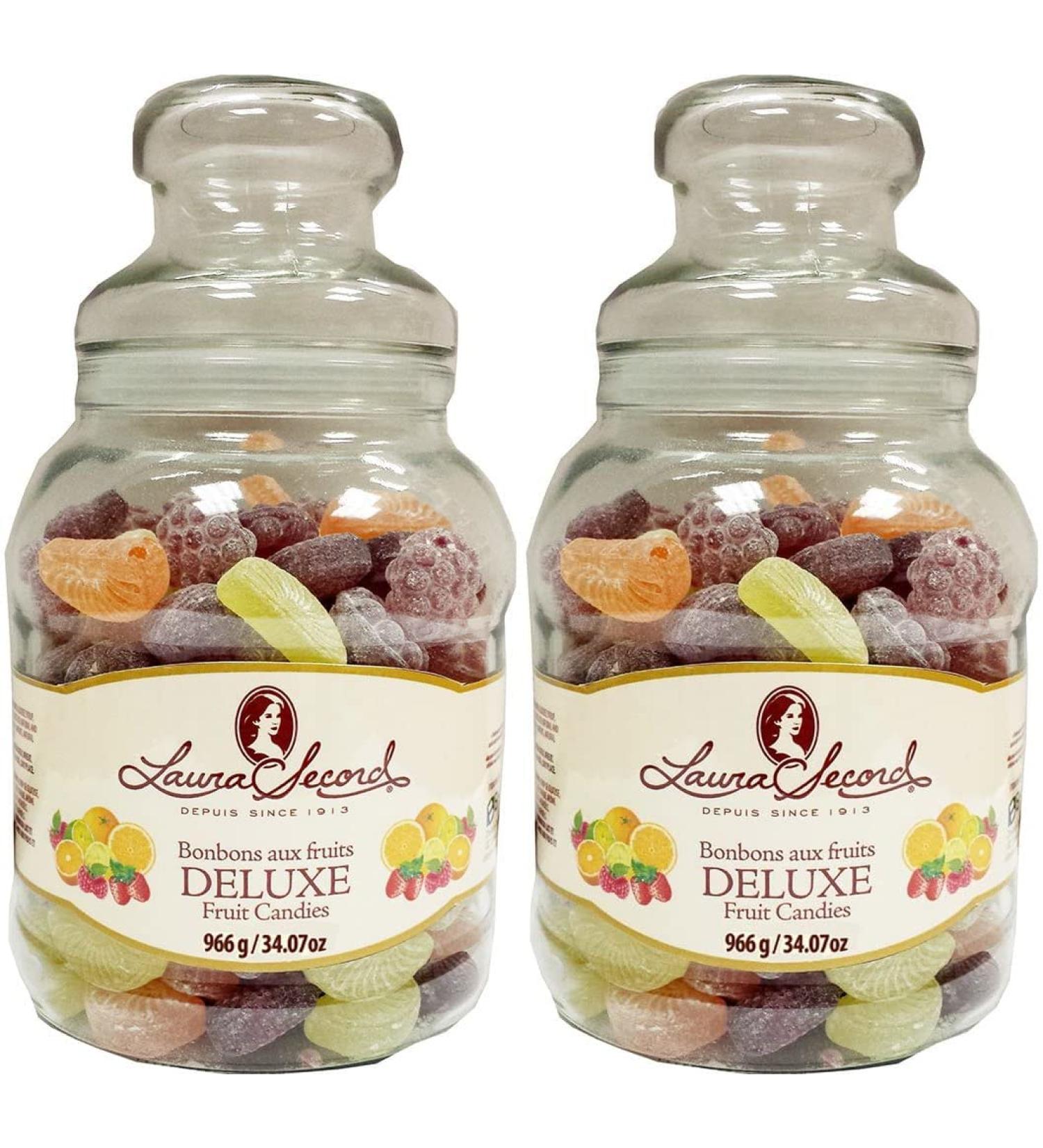 Candy Bulk: Laura Secord - Deluxe Hard Fruit Candy - Gourmet Candies - Candies For Adults - School Snacks For Kids - Hard Snack Sweets - Value Bundle Pack of 2