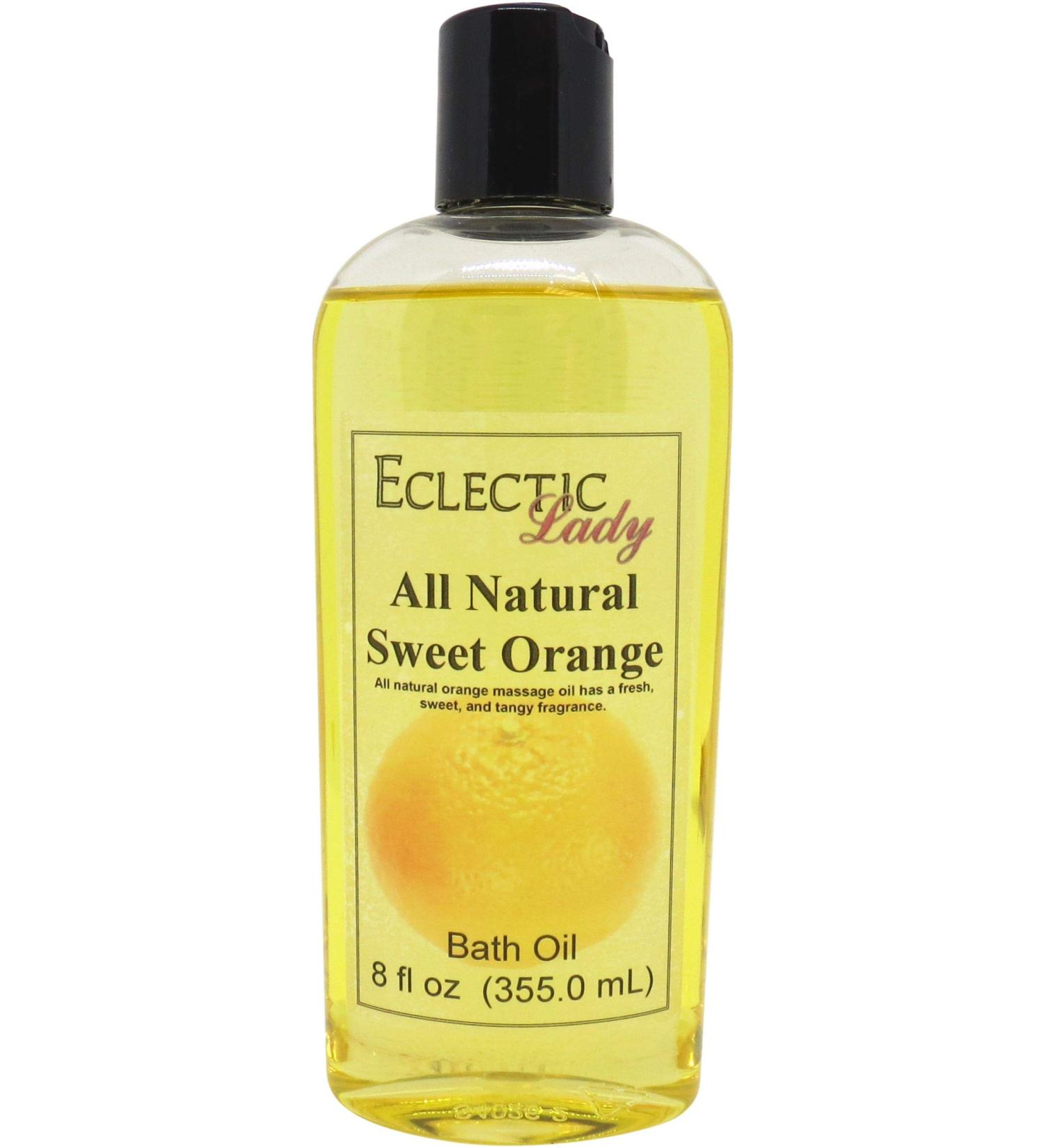 Sweet Orange Bath Oil - Relaxing & Moisturizing Scented Bath Oil for Sensitive Skin | Eclectic Lady | Nourishing Body Oil (8 oz) - International Shipping Available - Buy Online on GoSupps.com