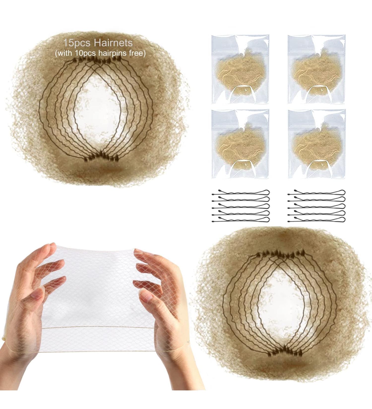 KKTech 15pcs Invisible Hair Nets - 20 inches (50cm) Light Coffee | Elastic Edge Mesh - Buy Online on GoSupps.com