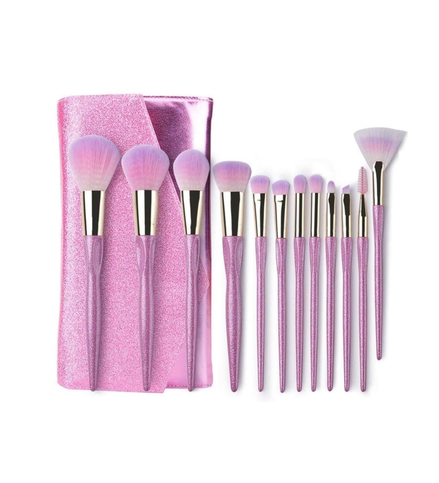 8-Piece No Irritation Synthetic Makeup Brush Set - Professional Quality for Lips Eyes & Foundation - International Shipping Available - Buy Online on GoSupps.com