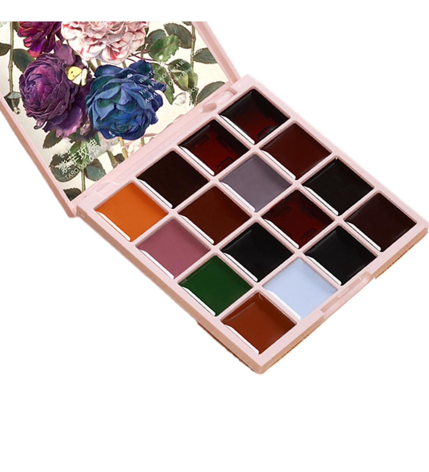 Nail Gel Palette - 16 vibrant and vibrant colours for natural and elegant nail designs - Buy Online on GoSupps.com