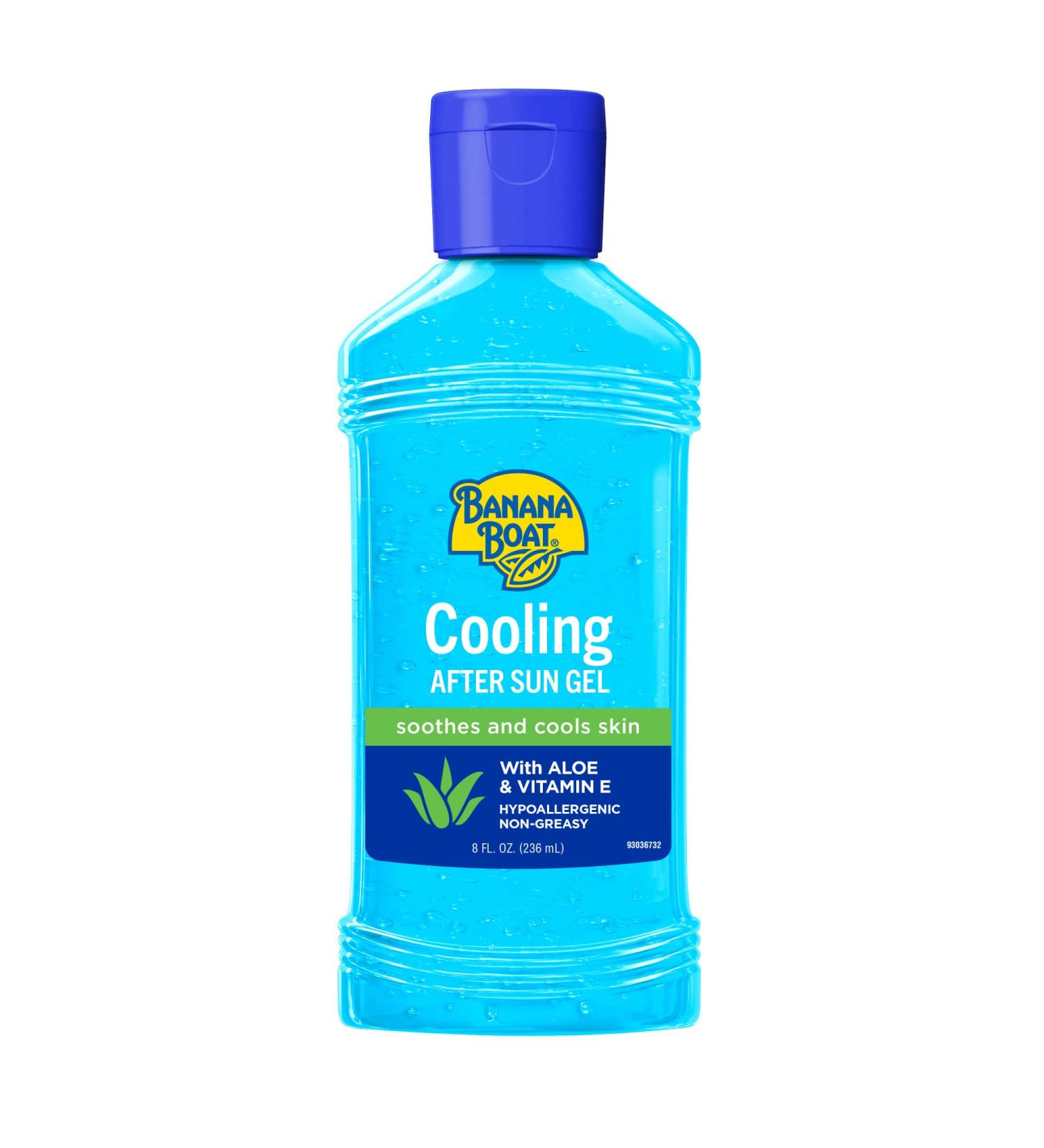 Buy Banana Boat Cooling After Sun Gel 8oz - Aloe Vera & Vitamin E for Sunburn Relief | Best After Sun Care Gel - Buy Online on GoSupps.com