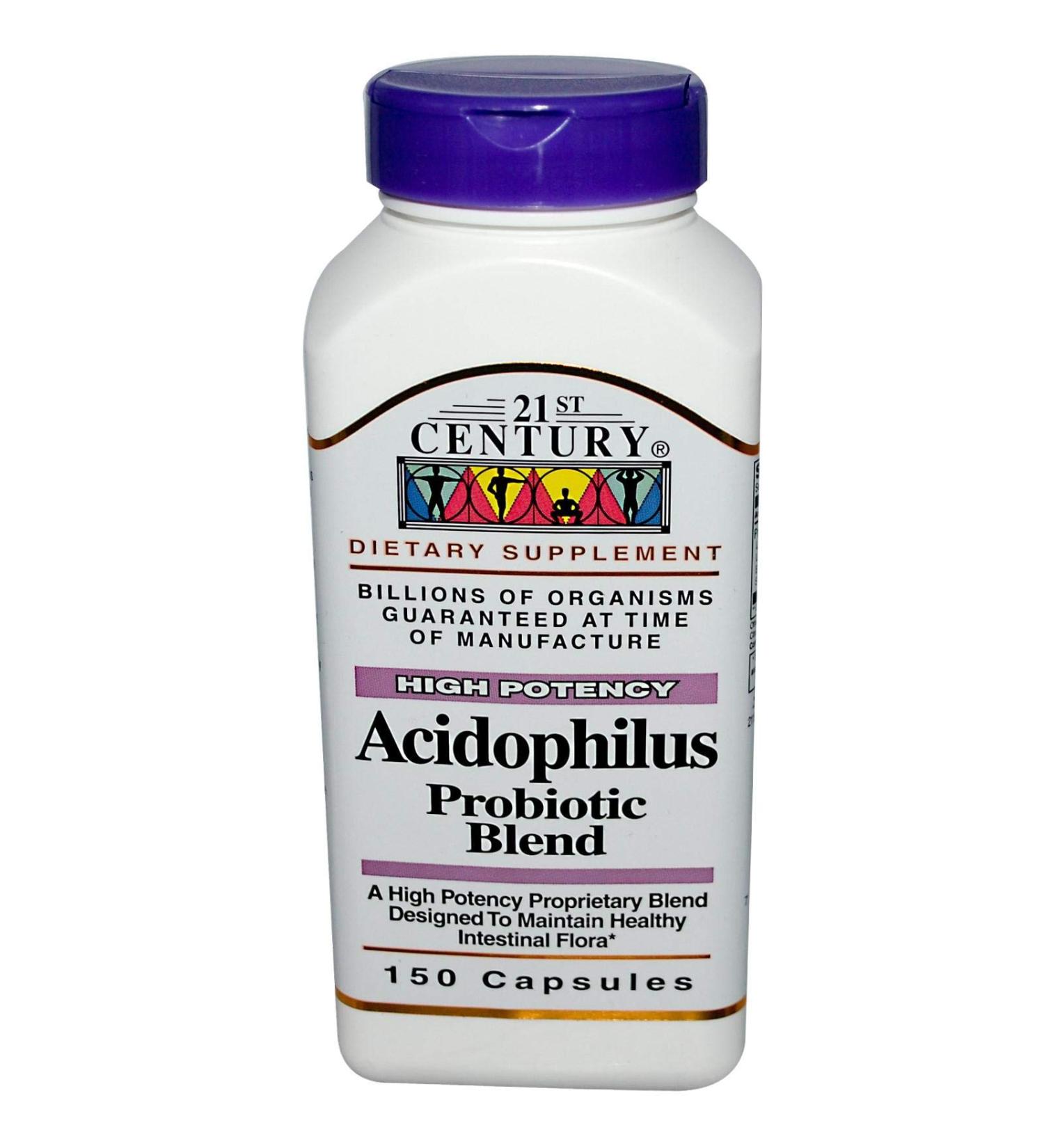 Acidophilus Probiotic Blend 150 Capsules 21st Century by 21st Century