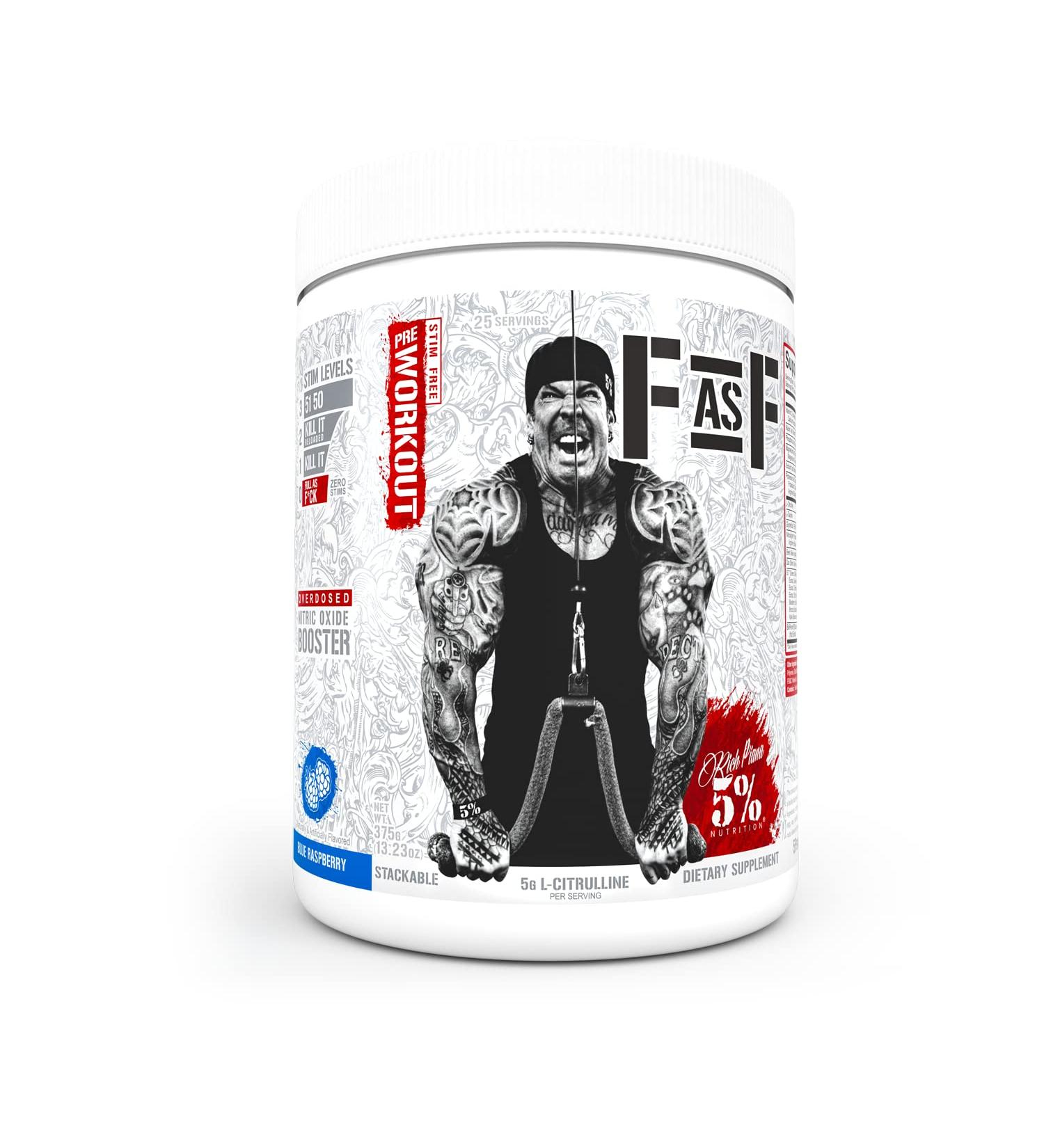 Rich Piana 5% Nutrition Full As F*CK Legendary Series - 25 Servings Blue Raspberry | Shop Internationally - Buy Online on GoSupps.com