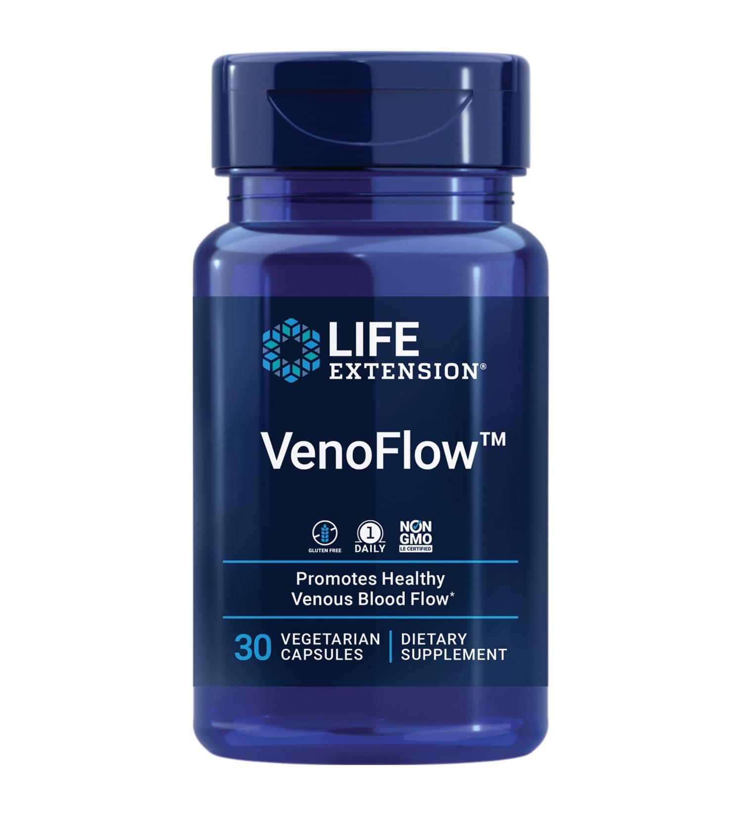 Life Extension VenoFlow - 30 Vegetarian Capsules for Enhanced Circulation - Buy Online on GoSupps.com