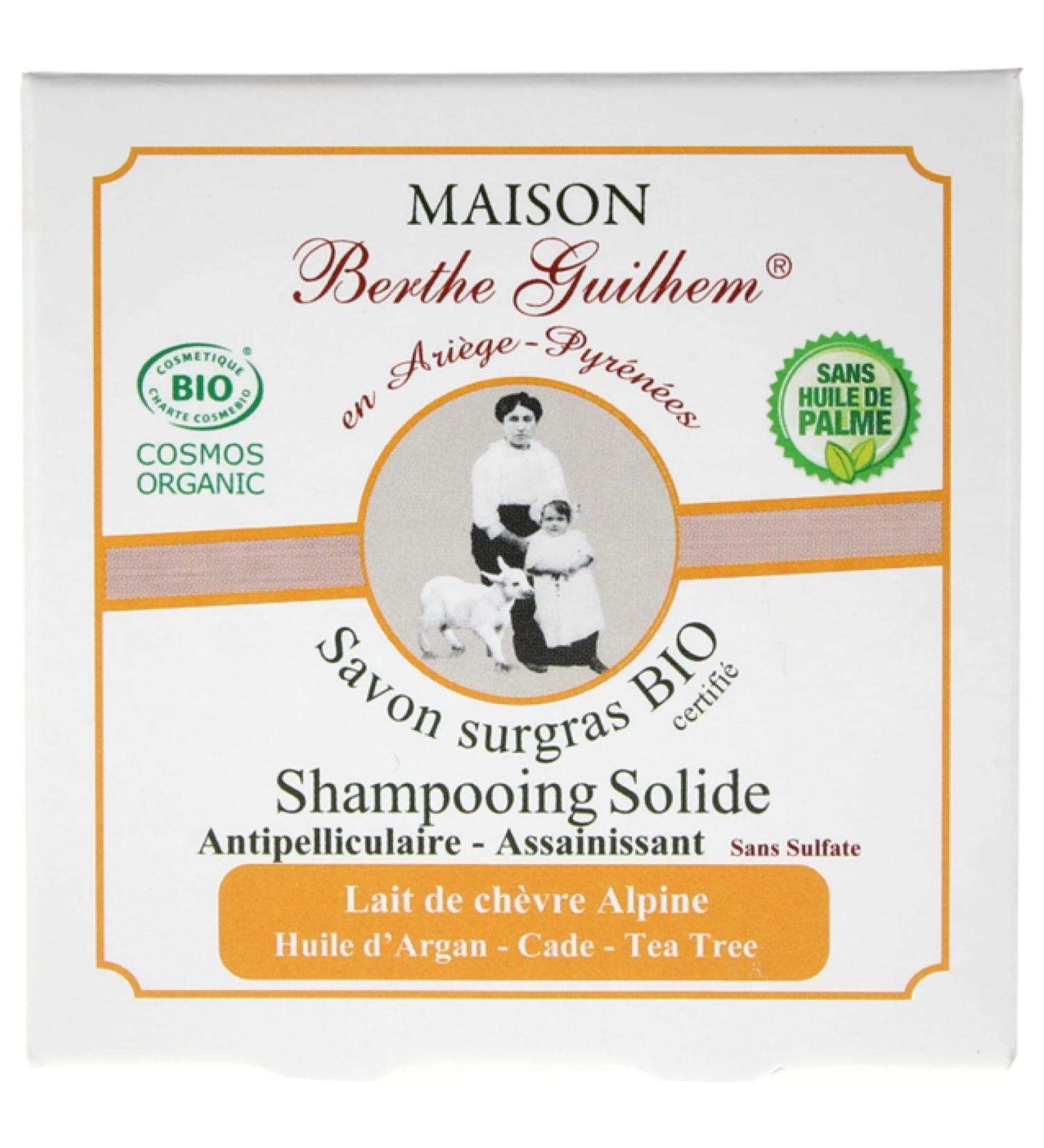 Maison Berthe Guilhem Organic Anti-Dandruff Purifying Solid Shampoo 100g