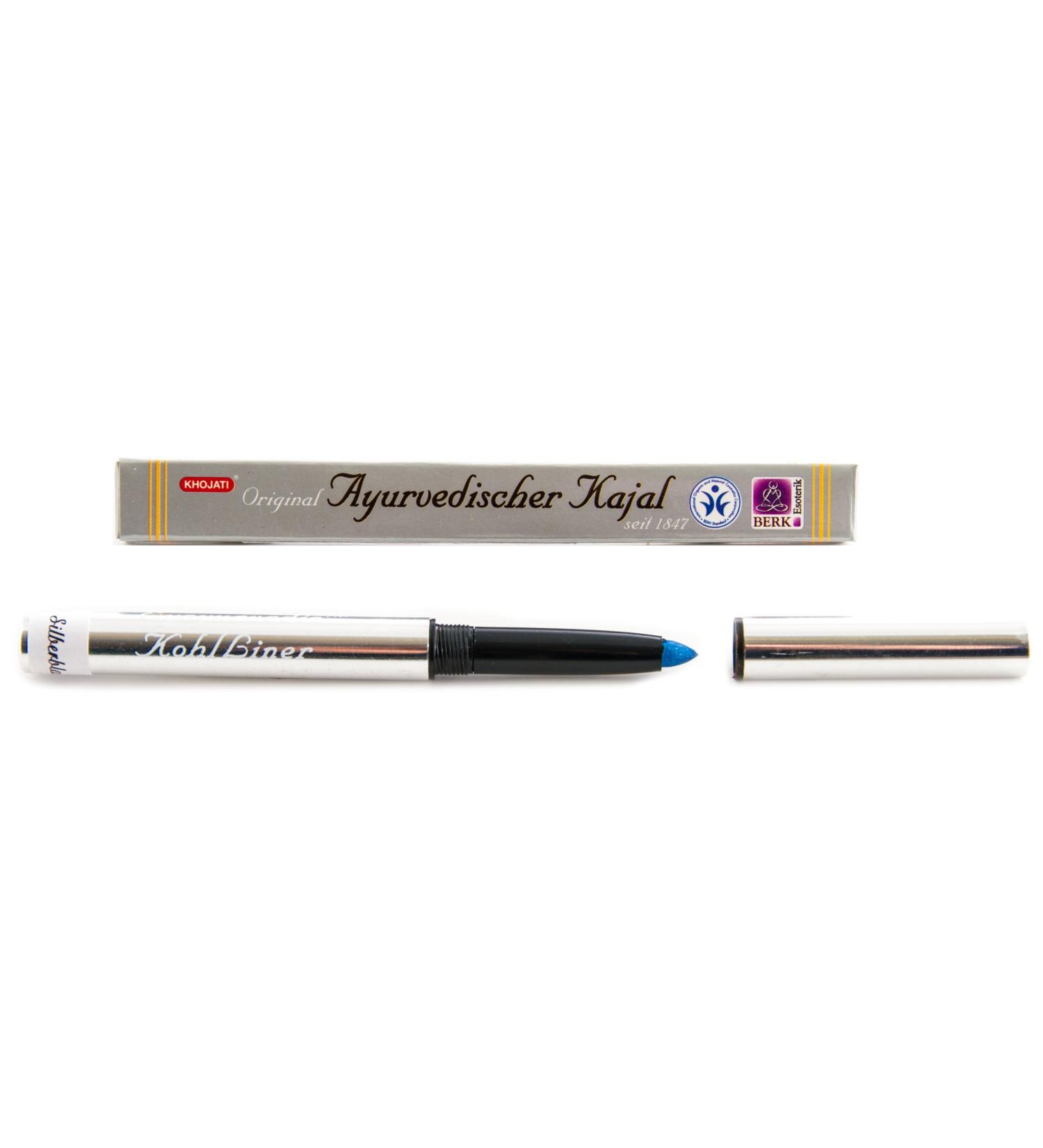Berk AY-090-14 Ayurvedic Cosmetics - Noble Kajal silver blue