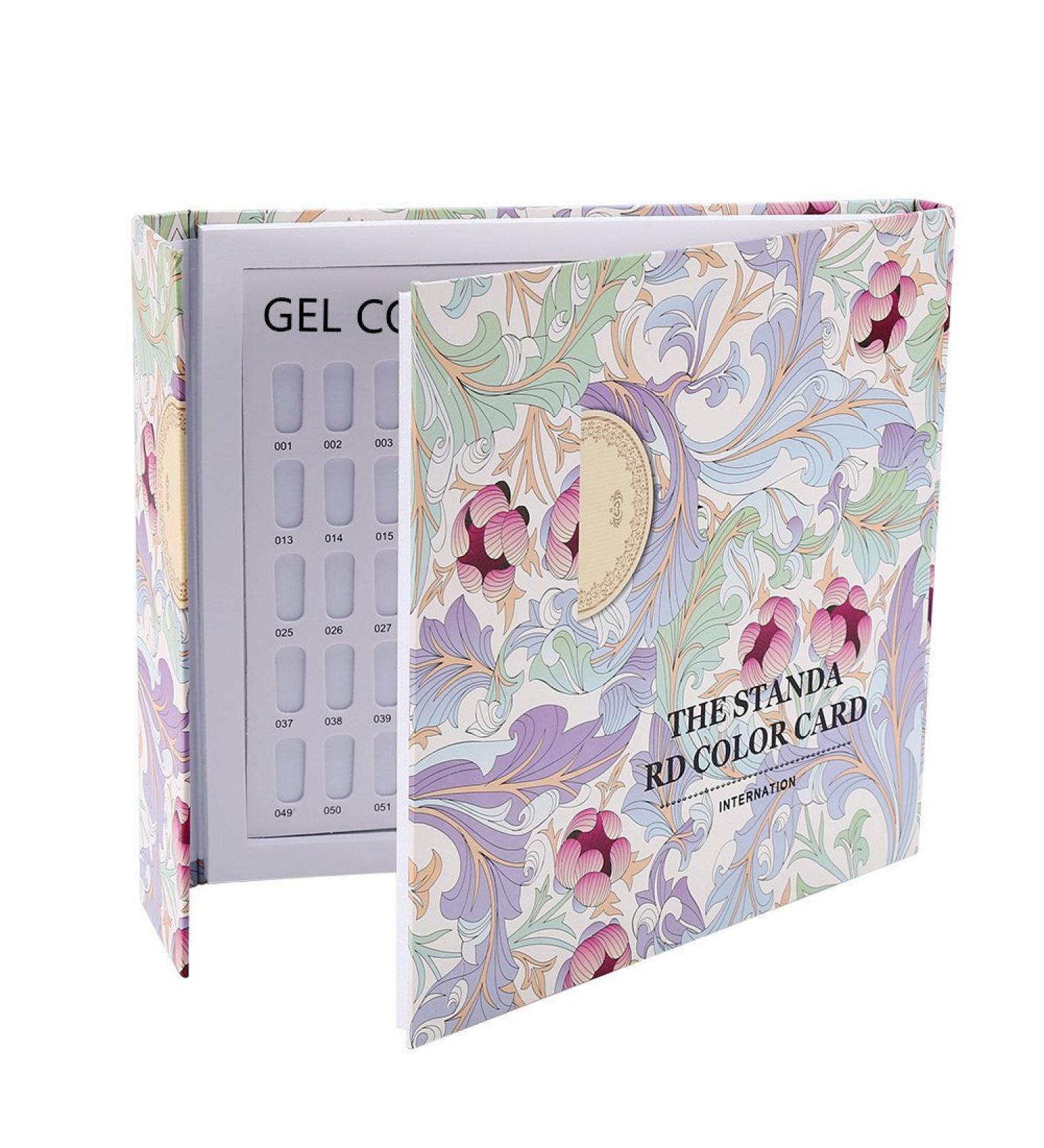 Nail art display 120 color nail color card nail color display book 120 color nail polish color chart nail practice card nail polish display board nail polish display shelf nail art display book - Buy Online on GoSupps.com