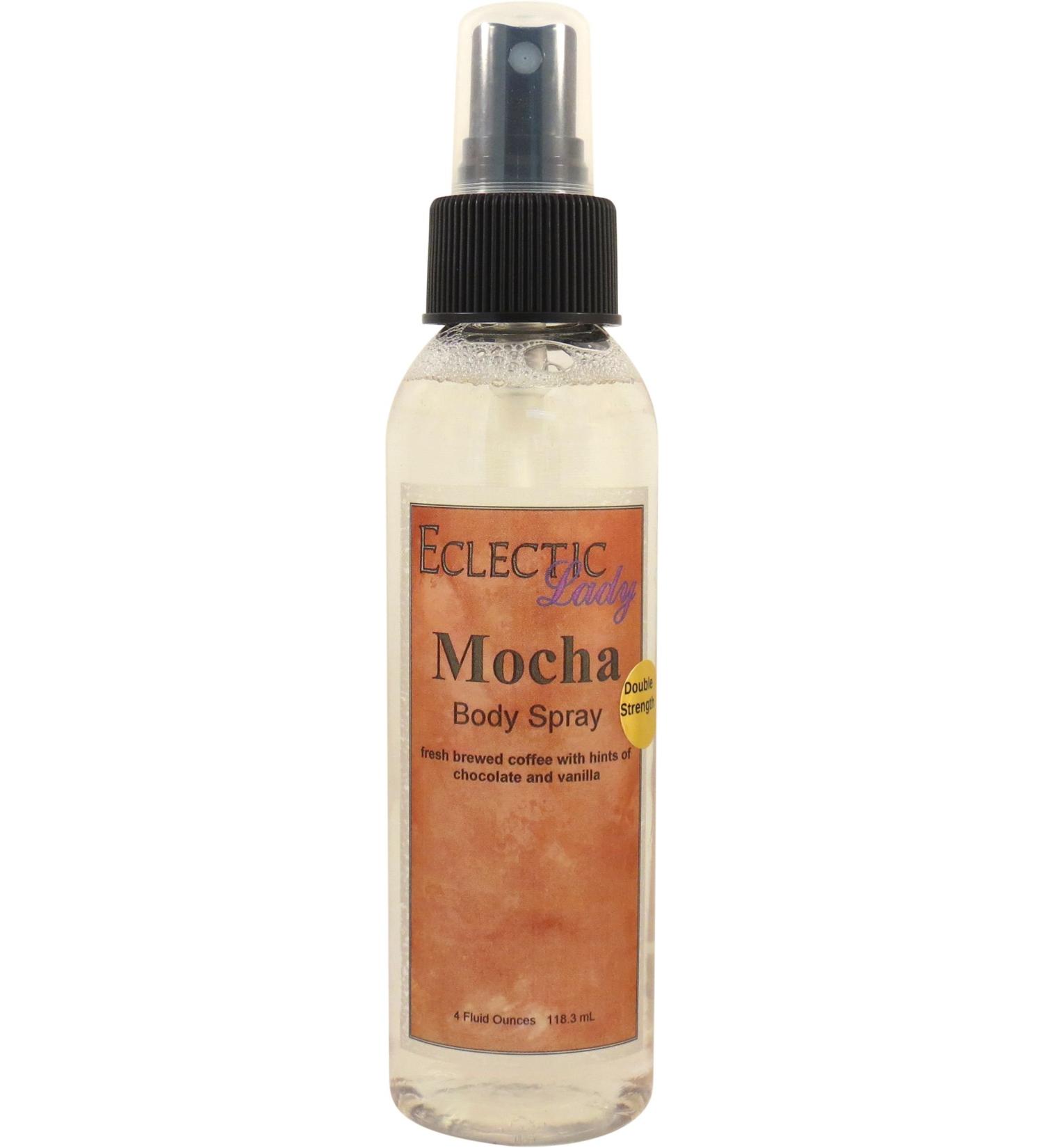 Mocha Body Spray (Double Strength) 4 ounces Body Mist for Women with Clean Light & Gentle Fragrance Long Lasting Perfume with Comforting Scent for Men & Women Cologne with Soft Subtle Aroma For 4 Fluid Ounces (Double Strength) - Buy Online on GoSupps.com
