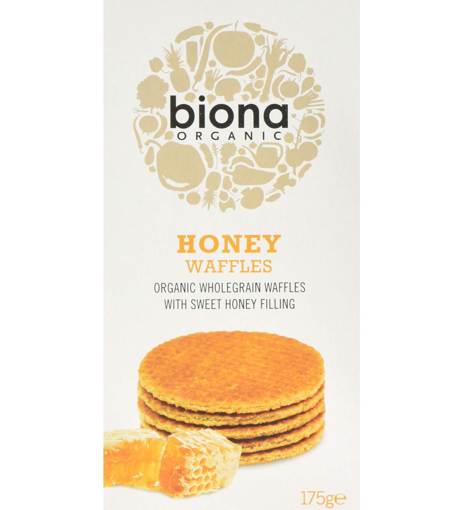 Biona Organic Honey Filling Waffles 175 g - Buy Online on GoSupps.com