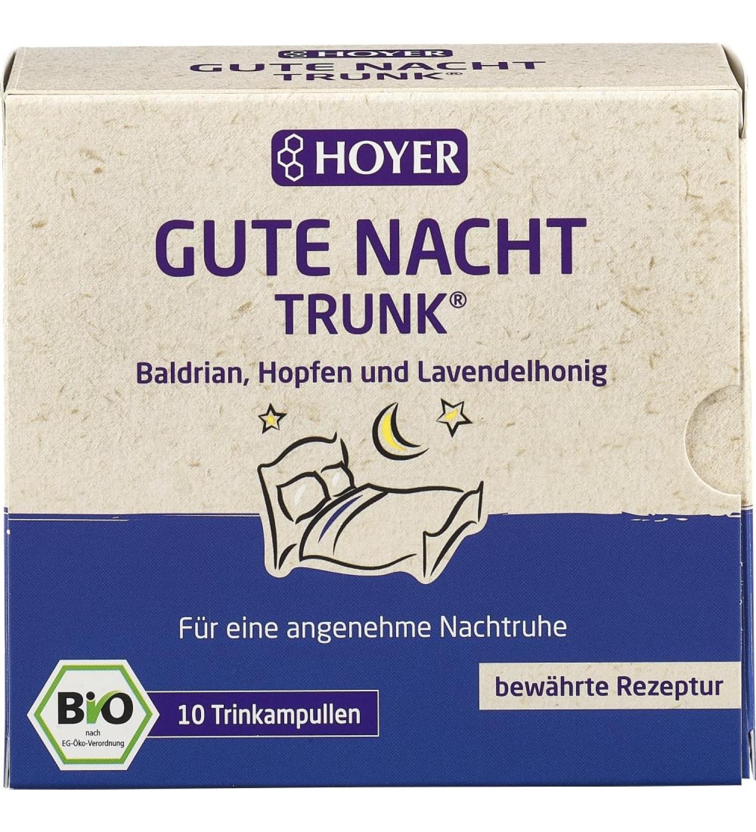 Hoyer Organic Good Night Drink 6 x 100 ml