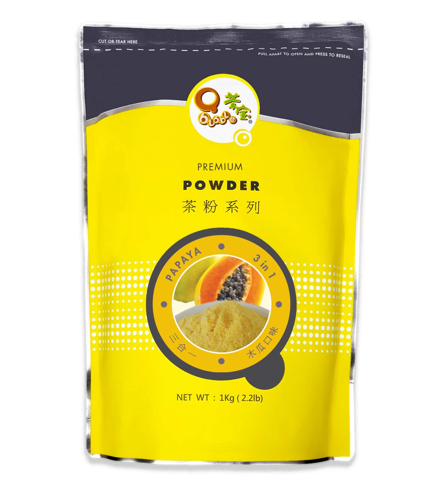 Papaya Bubble Tea Powder - 2.2 Pound | Qbubble Papaya Tea Powder - Buy Online on GoSupps.com
