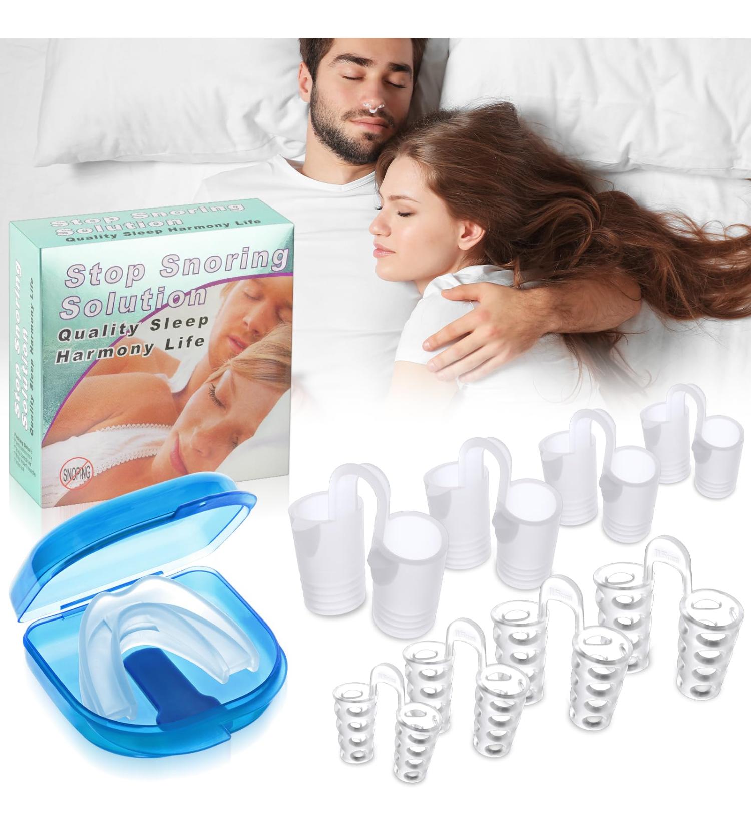 ACWOO Anti Snoring Devices Stop Snoring Devices Effective Snoring Solution Snore Stopper Reusable Stop Snoring Aids Snoring Sleeping Aid Device for Men and Women Restful Night's Sleep - Buy Online on GoSupps.com