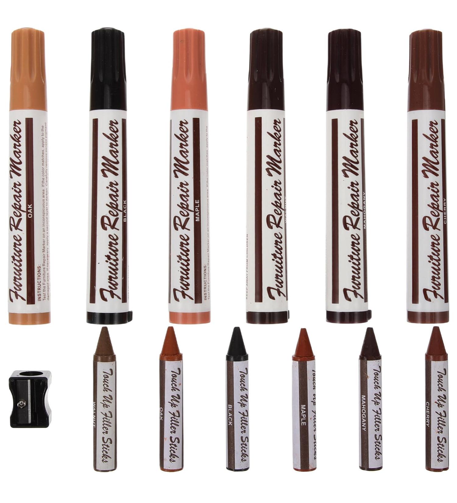 iplusmile Scratch Repair Pen Set - Wood Furniture Paint Markers for Scratches | Portable Wood Stain & Floor Accessories - Buy Online on GoSupps.com