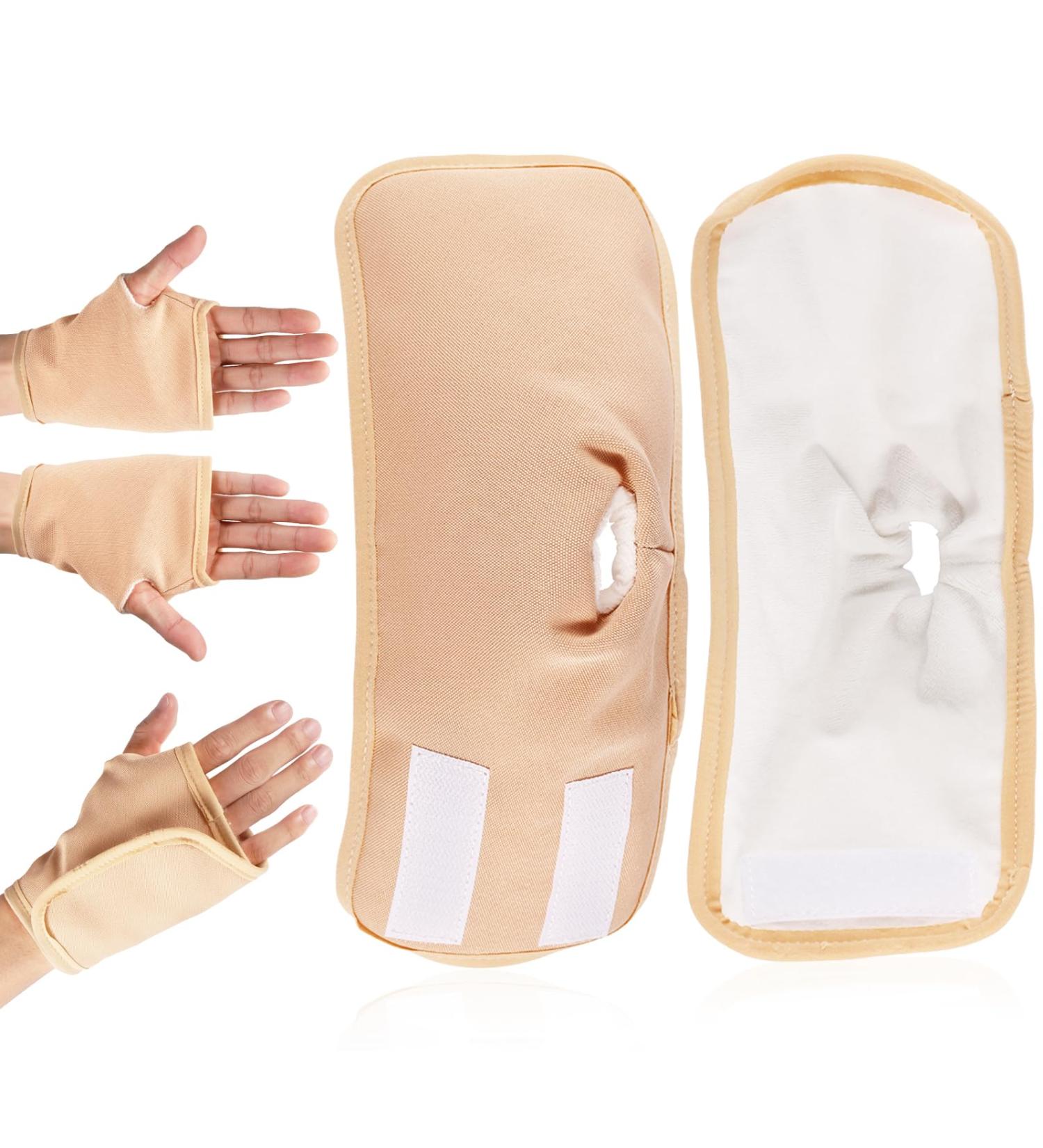 2 Reusable Castor Oil Packs for Hands - Adjustable Leak-Proof Khaki Pads - Buy Online on GoSupps.com