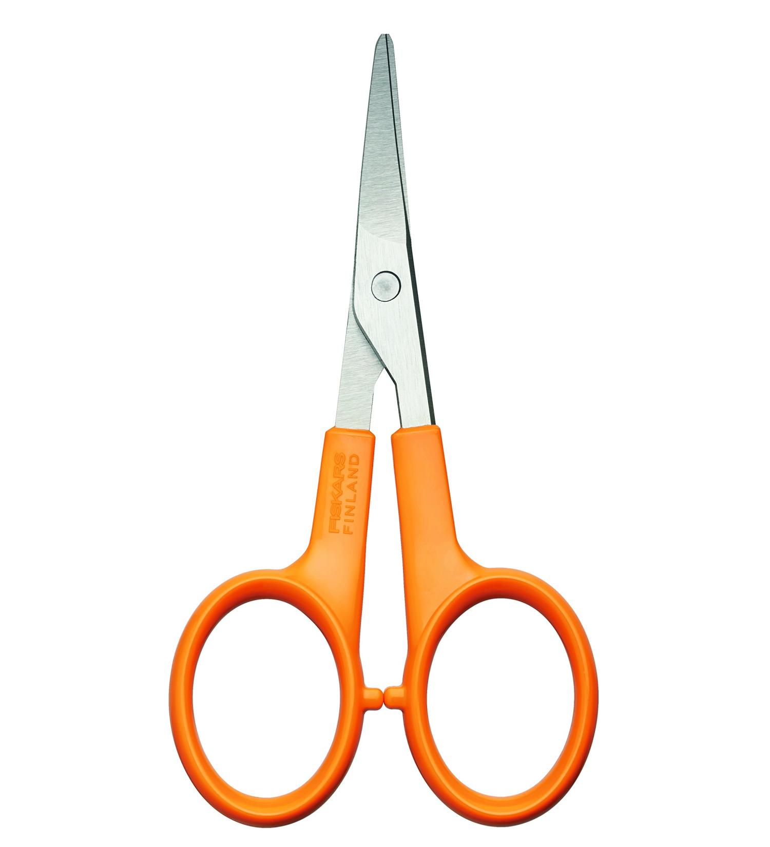 Fiskars Manicure scissors curved scissor length 10 cm quality steel/plastic Classic 1000813 orange - Buy Online on GoSupps.com