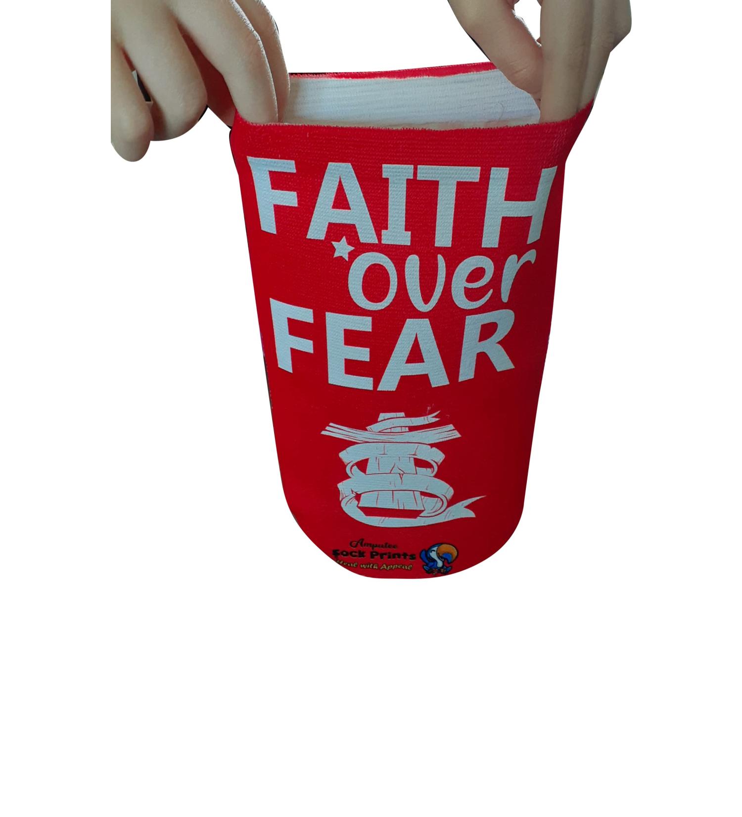 Faith Over Fear Amputee Stump Sock - Heal with Appeal 3Ply Stump Sock - Buy Online on GoSupps.com