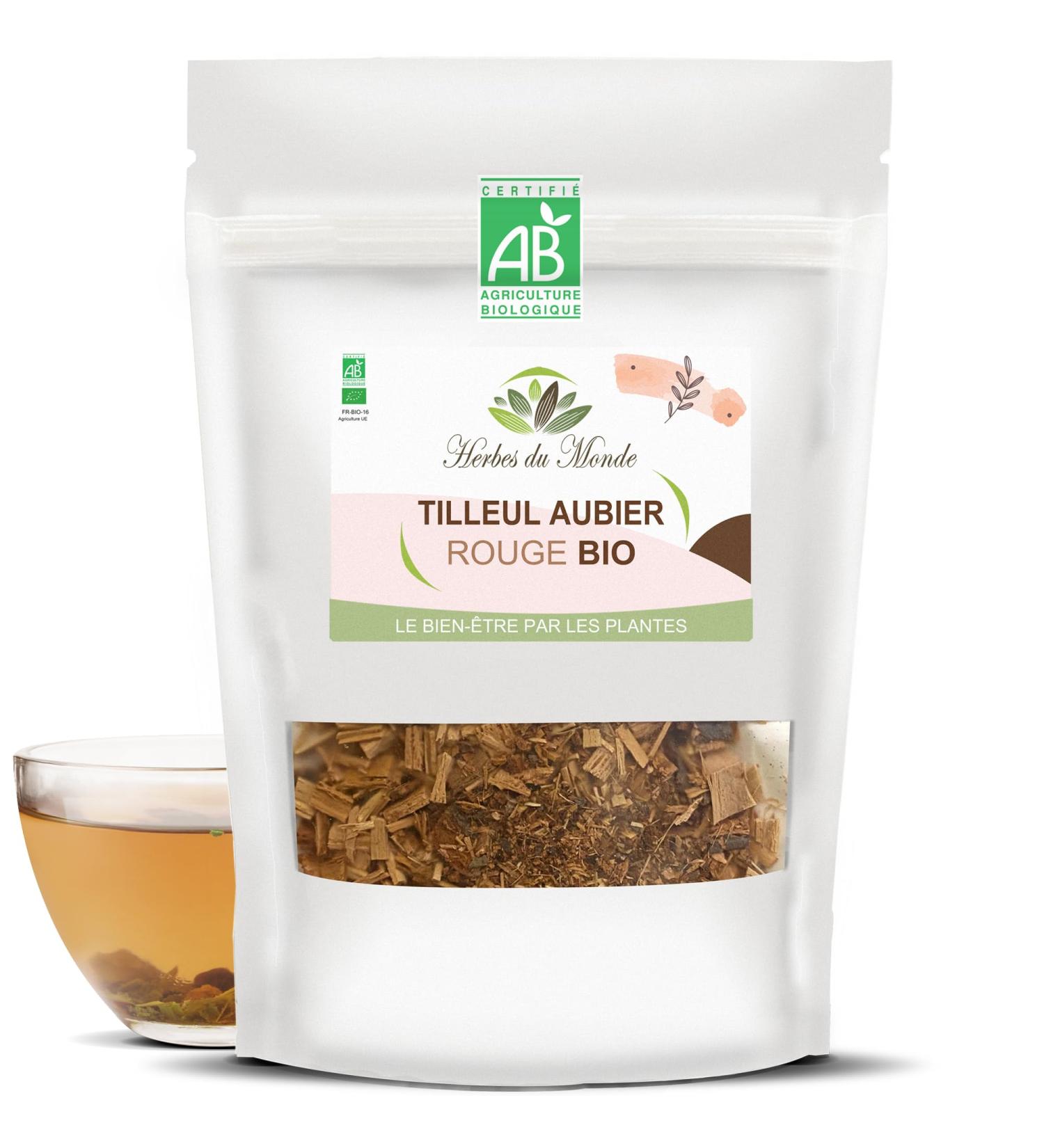 Herbes du Monde Natural Red Sapwood Lime Herbal Tea Origin France Digestive AntiStress Detox Infusion 70g