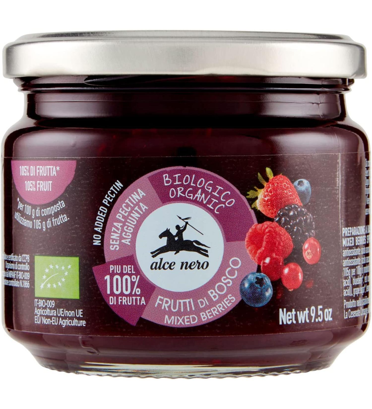Black Elk Organic Berry Compote Organic Compote of baies aux fraises biologiques m res myrtilles groseilles rouges et framboises 270g - Buy Online on GoSupps.com