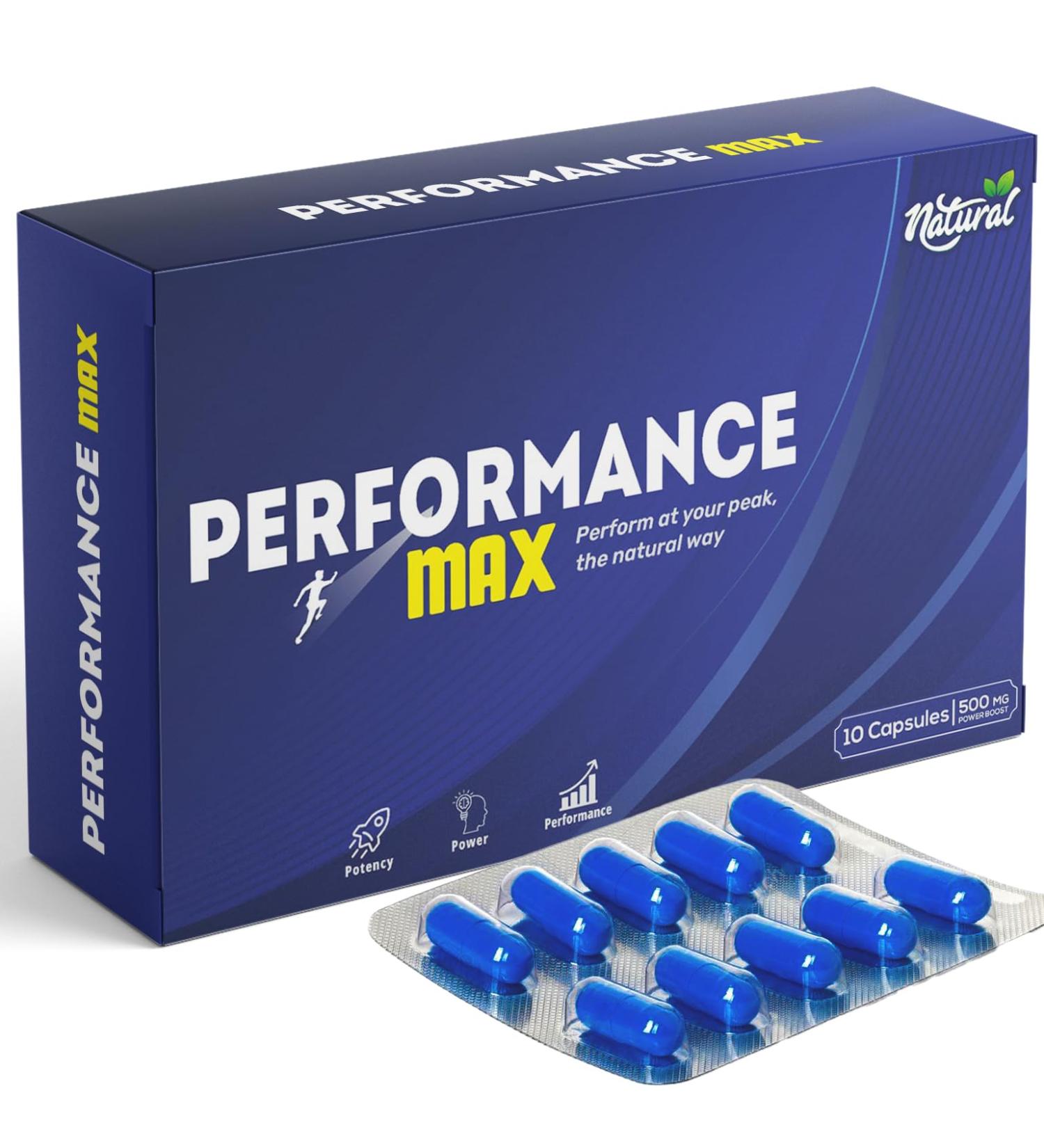Performance Max - Natural Energy Enhancer | High Strength Fast-Acting Formula - Buy Online on GoSupps.com