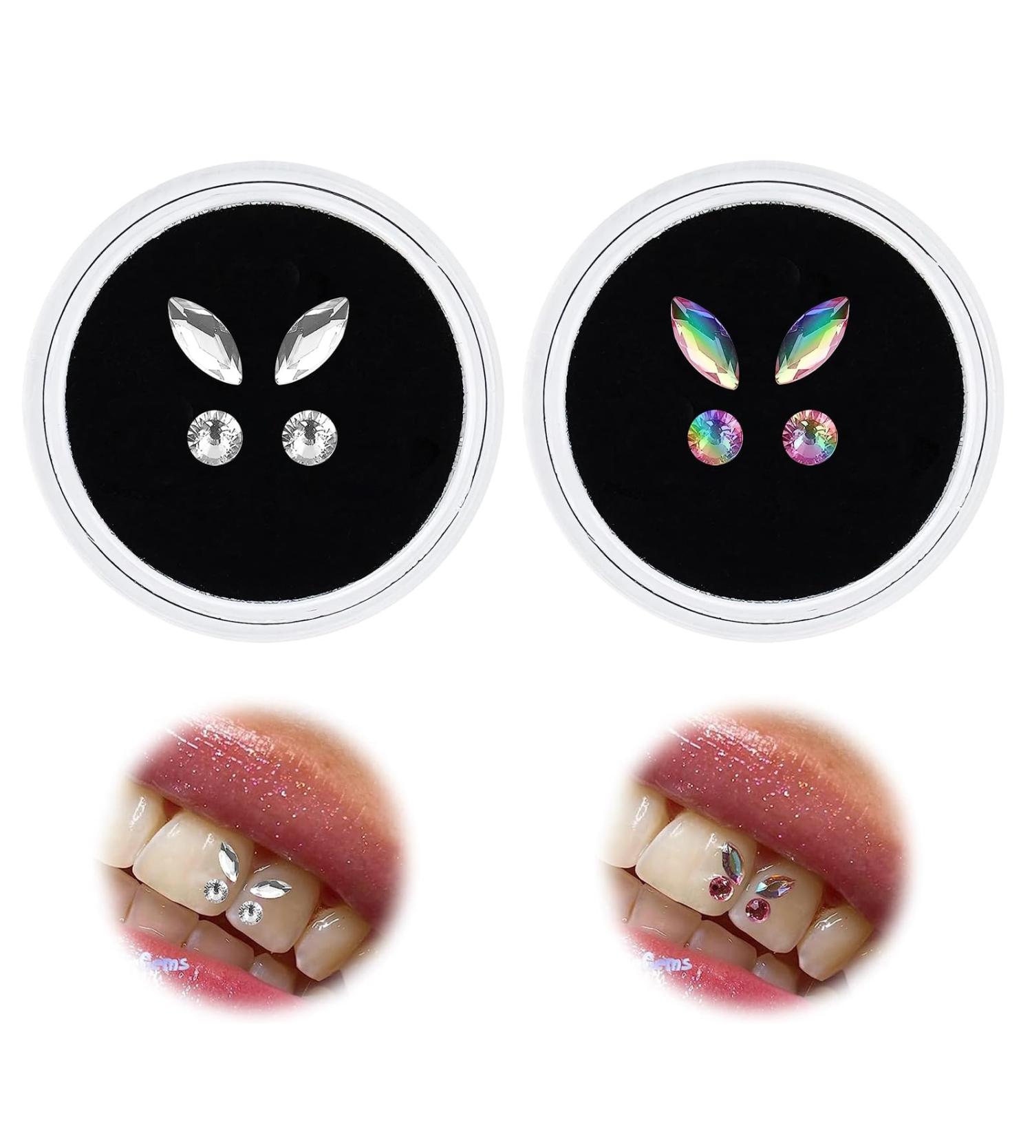 8PC Tartar Jewelry Set - Crystal Tooth Decorations & Gemstone Ornaments for Men & Women | Sparkling Dental Diamond Decor - Buy Online on GoSupps.com