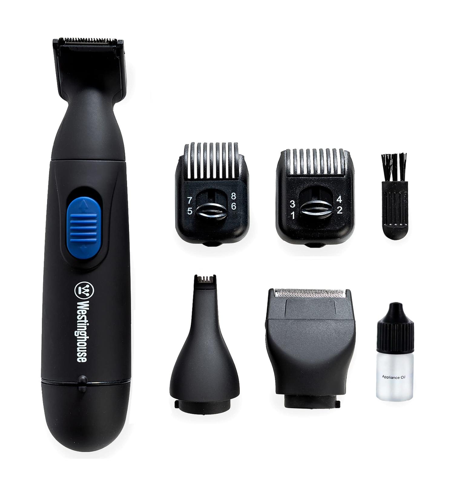 Buy Westinghouse Men's All-in-One Beard Trimmer | Stainless Steel Adjustable Lengths Nose & Ear Trimmer Portable - International Shipping Available - Buy Online on GoSupps.com