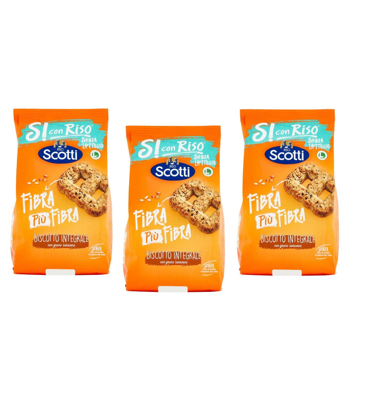  Italian Gourmet E.R. Riso Scotti Si with Rice Biscuit Whole Grain Biscuits 350g Lactose Free Palm Oil Free Milk Protein 3 Pack - Buy Online on GoSupps.com