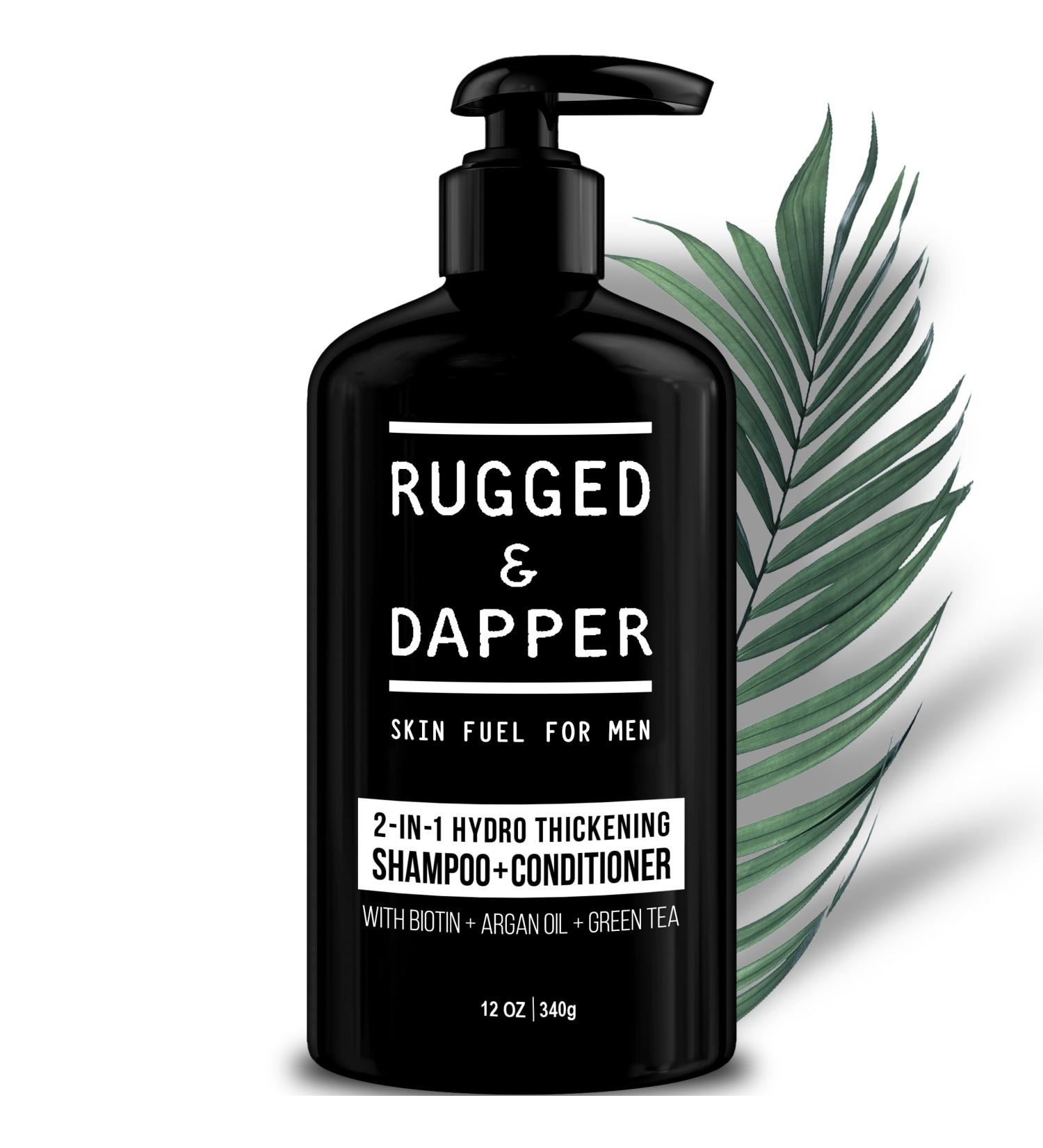 2-in-1 Mens Shampoo and Conditioner - Biotin Hair Thickening Shampoo for Men - Men's Shampoo for Hair Thinning and Strengthening - SLS-free and Paraben-Free Hair Thinning Shampoo for Men 2-in-1 Shampoo and Conditioner - Buy Online on GoSupps.com