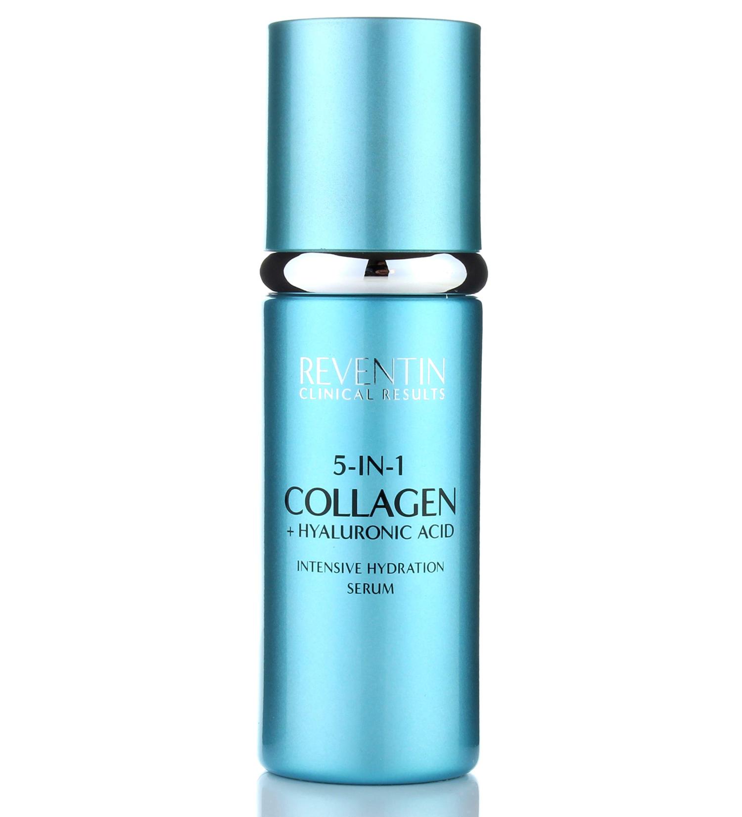 Reventin Collagen Serum with Hyaluronic Acid 1.5 Fl Oz - Hydrating Serum for Dry Skin & Wrinkles - Buy Online on GoSupps.com