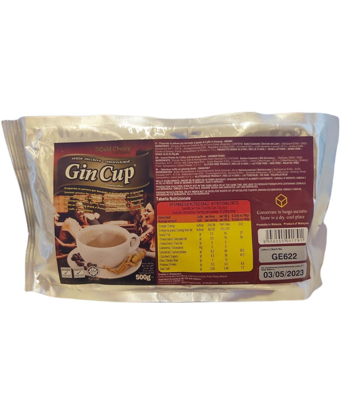 Gold Choice Gin Cup - Ginseng Coffee - Unsweetened