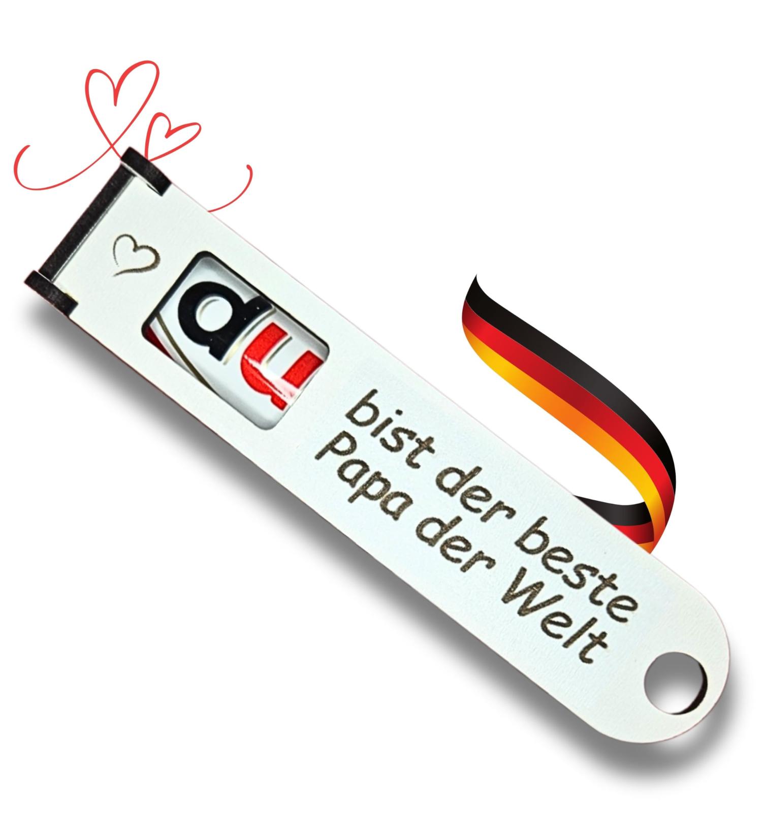 Best Dad in the World - Personalized DUPLO Chocolate Bar Gift Box with Banknote Compartment | International Shipping - Buy Online on GoSupps.com