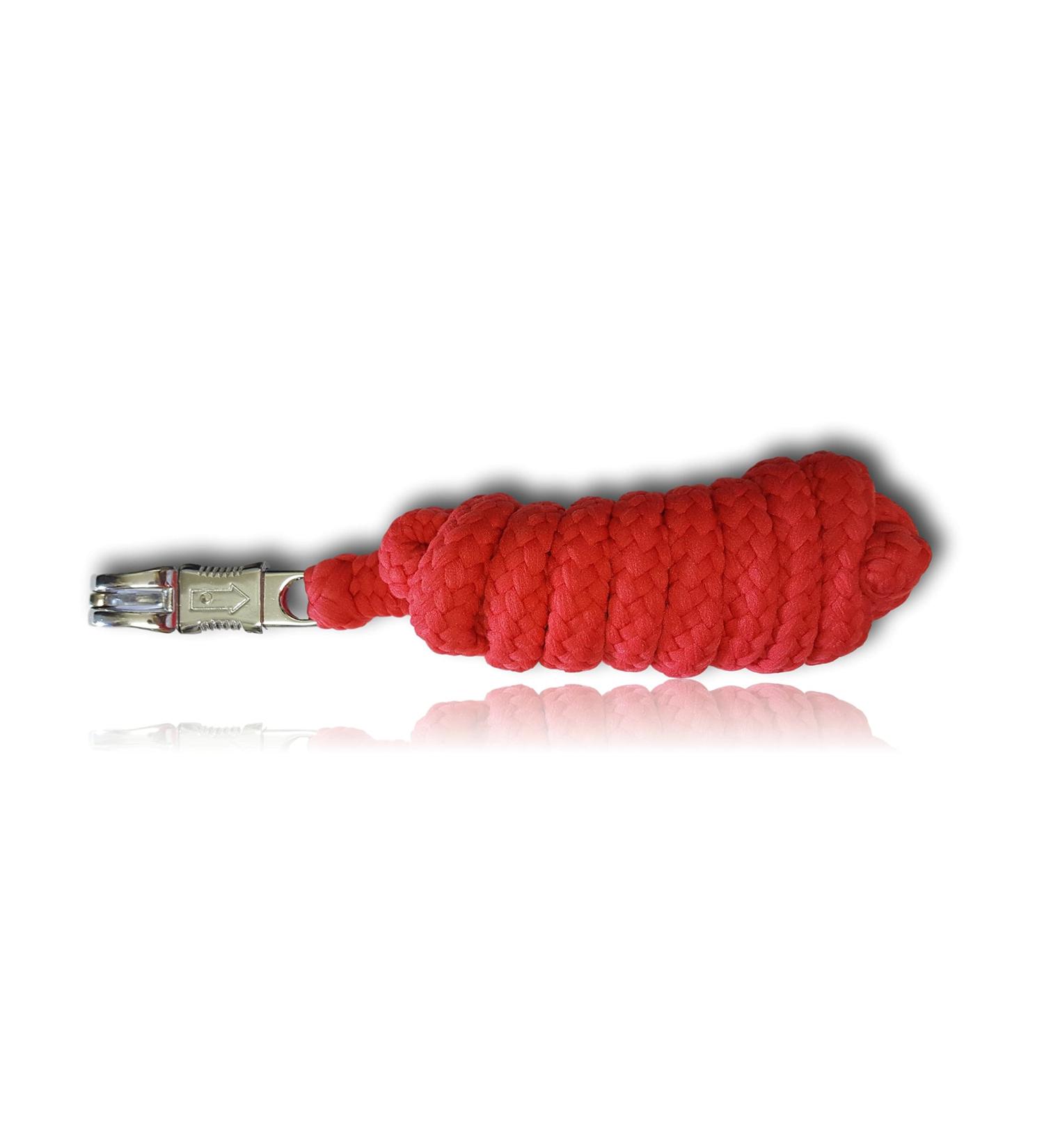 Shop Stylish Leading Knit with Panic Hooks for Horses - Versatile Leashes & Tie Ropes for Ponies Donkeys & Goats (Red) - International Shipping Available - Buy Online on GoSupps.com